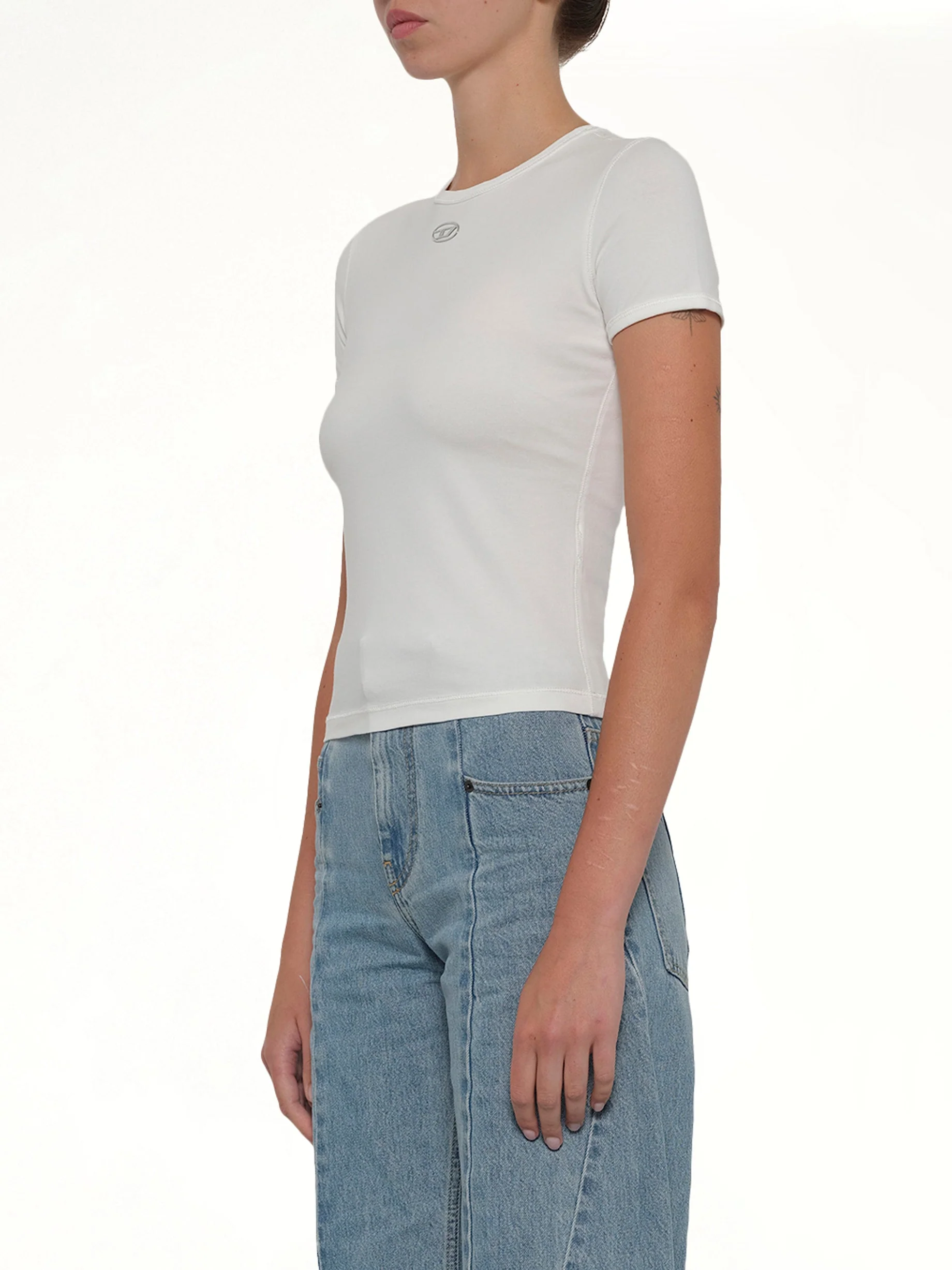 T-UNCUTIESLONG-OD T-Shirt in White - Image 3