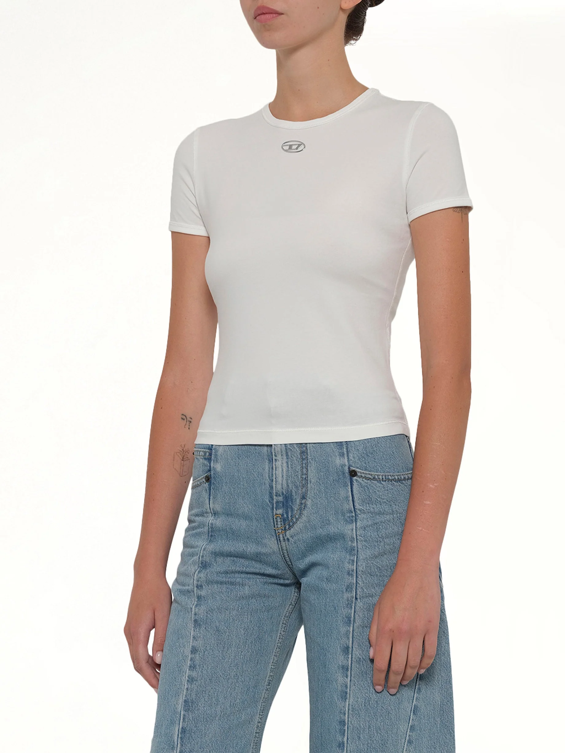 T-UNCUTIESLONG-OD T-Shirt in White - Image 6