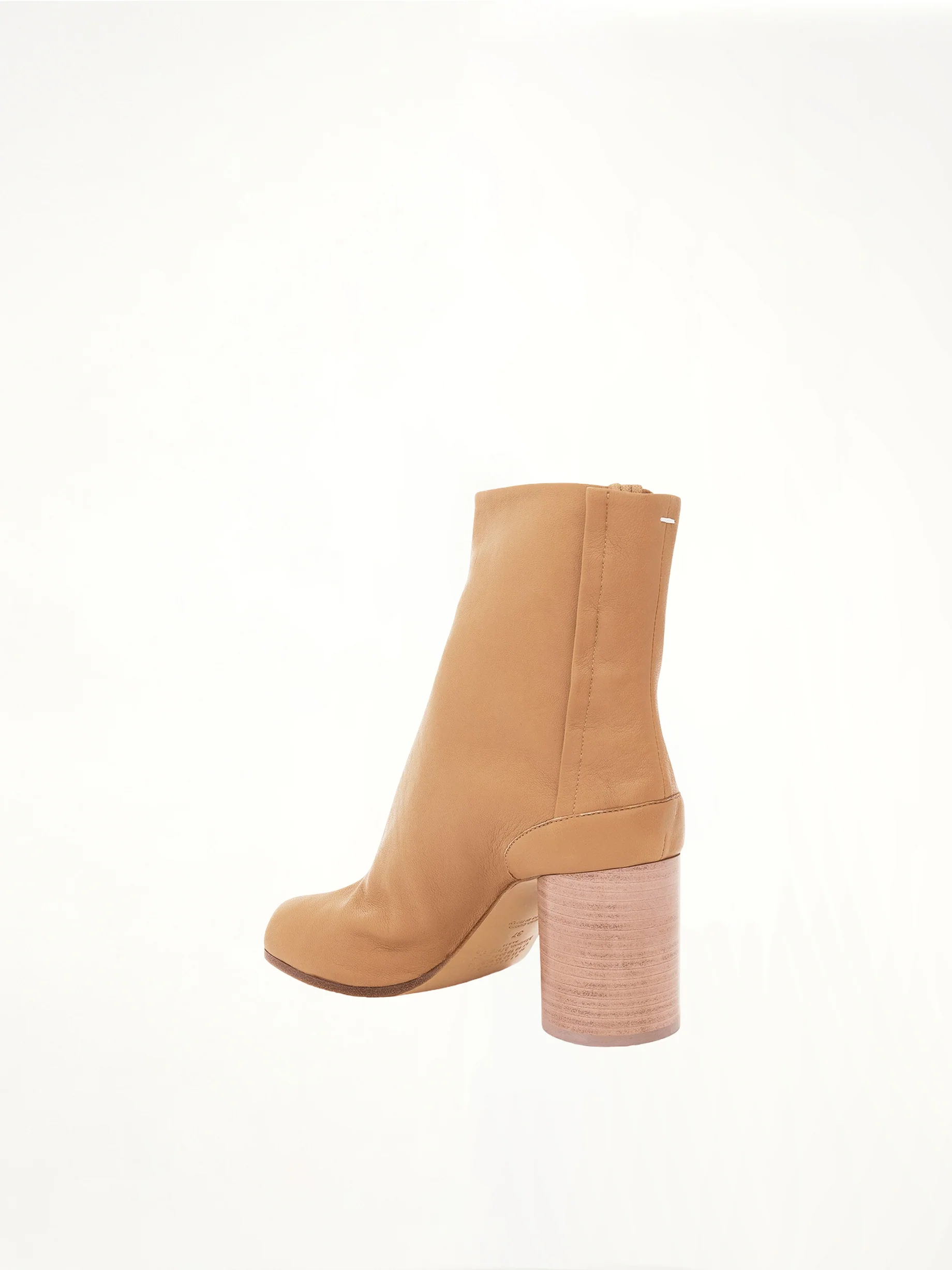 Tabi Ankle Boots 8cm Heel in Nude - Image 4
