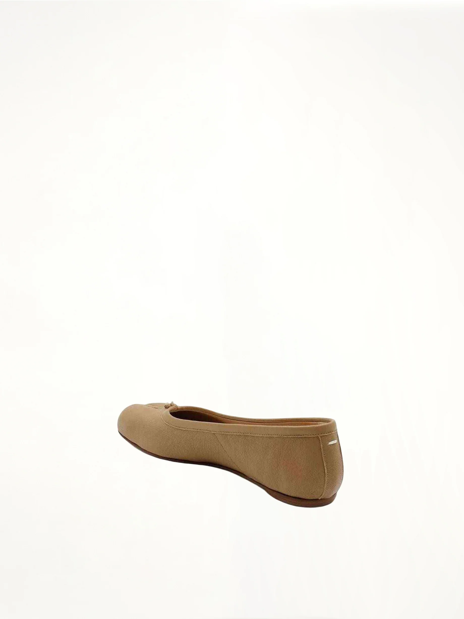 Tabi Ballerina Shoes in Nude - Image 3