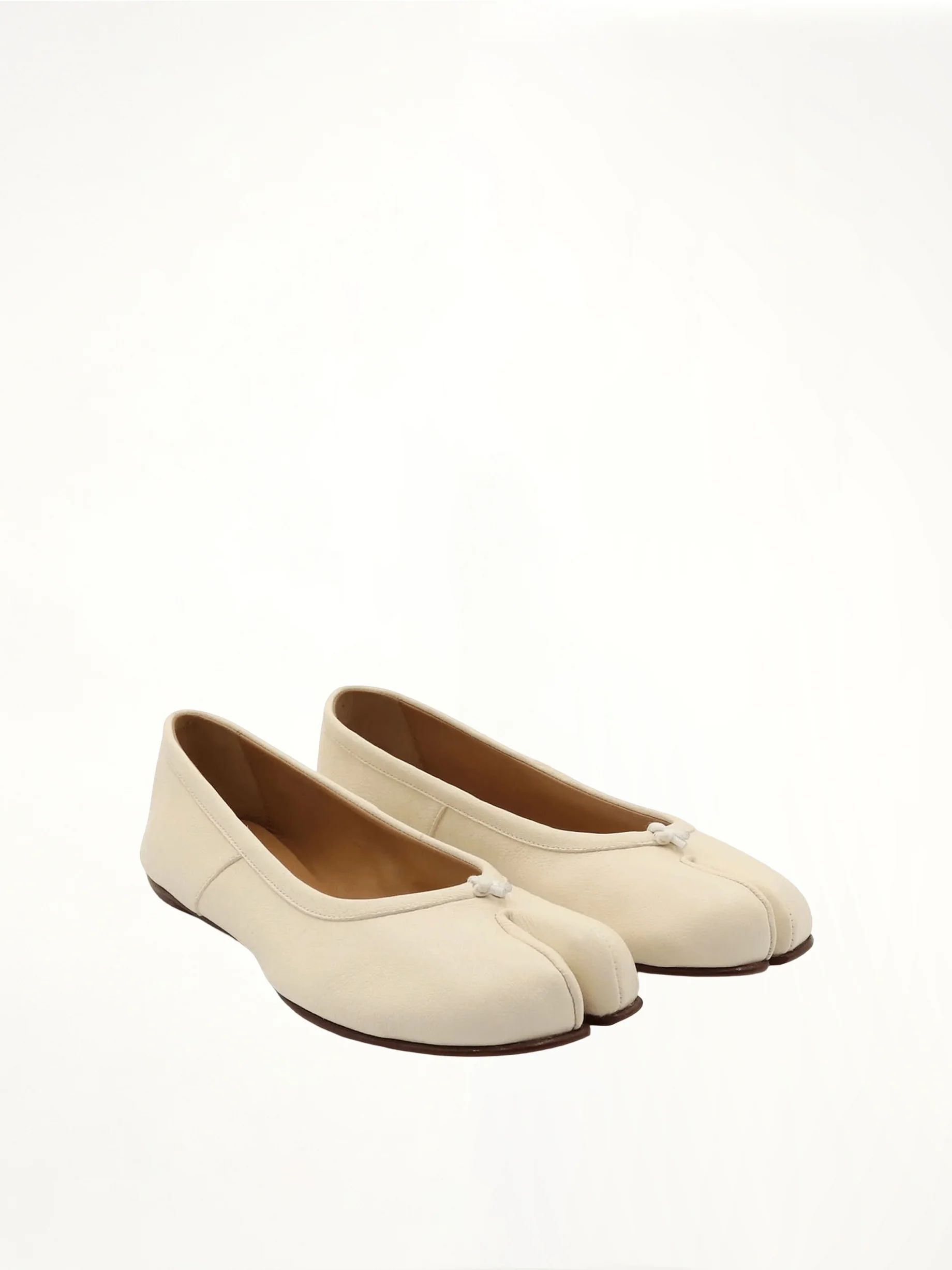 Tabi Ballerina Shoes in White - Image 2