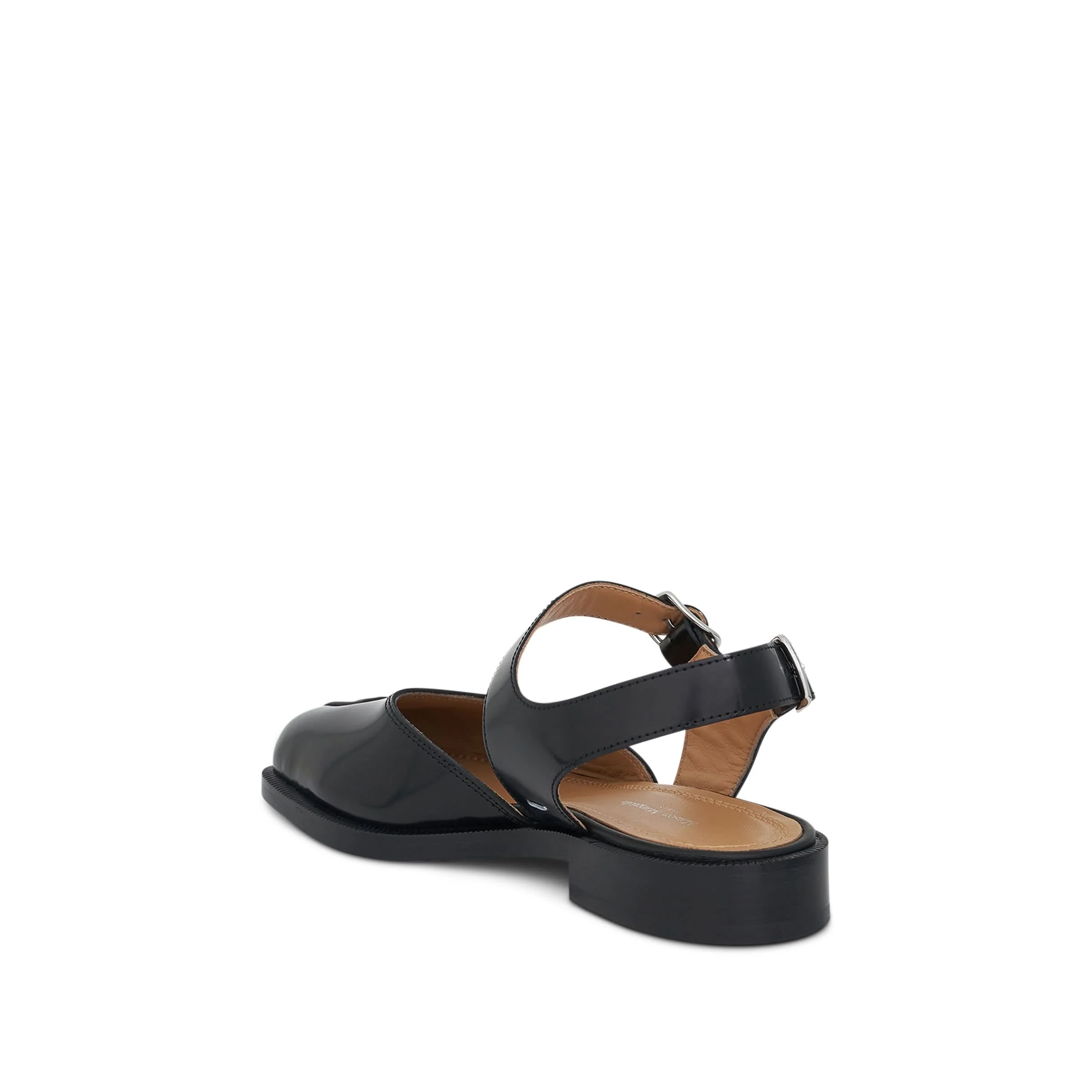 Tabi Strap Sandals in Black - Image 3