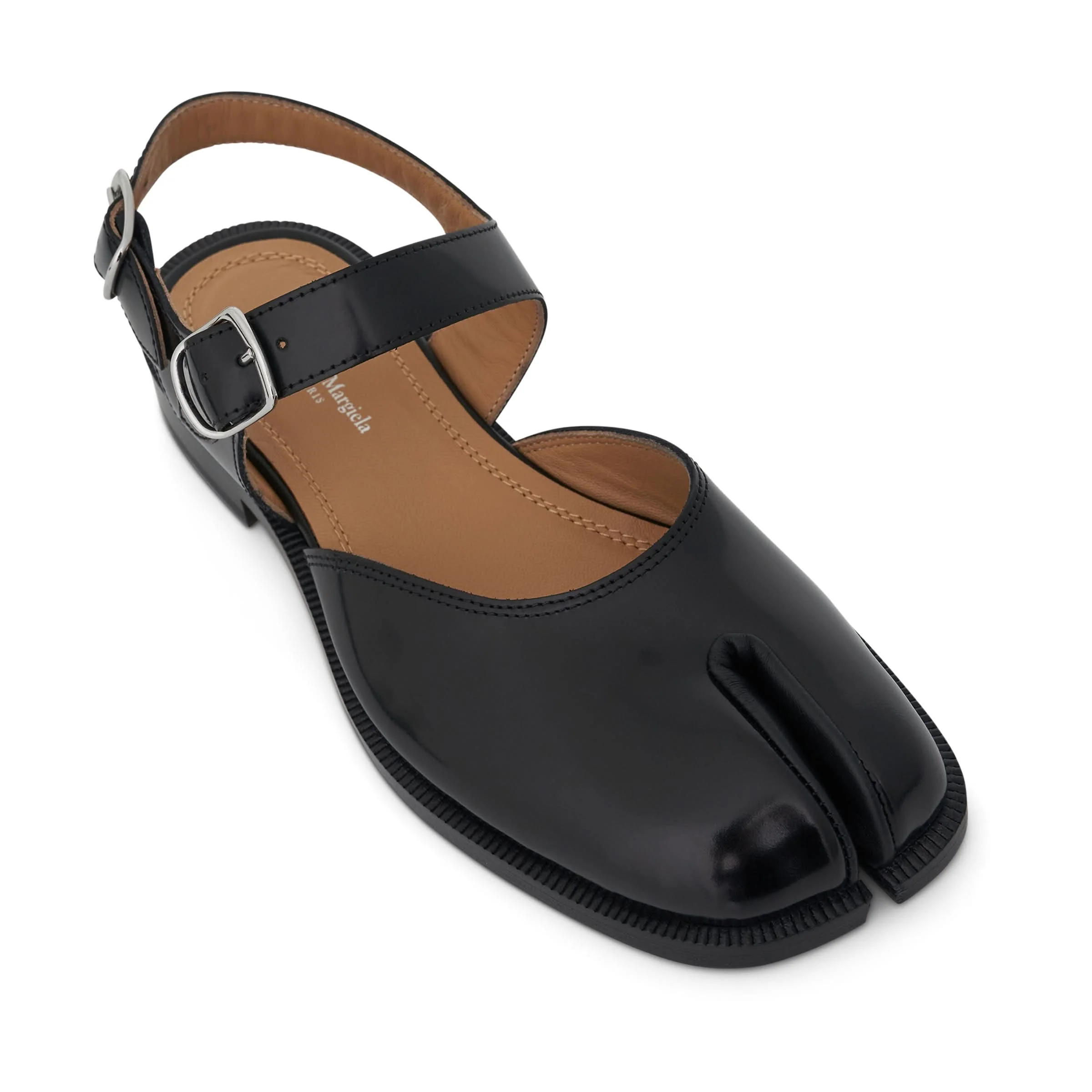 Tabi Strap Sandals in Black - Image 4