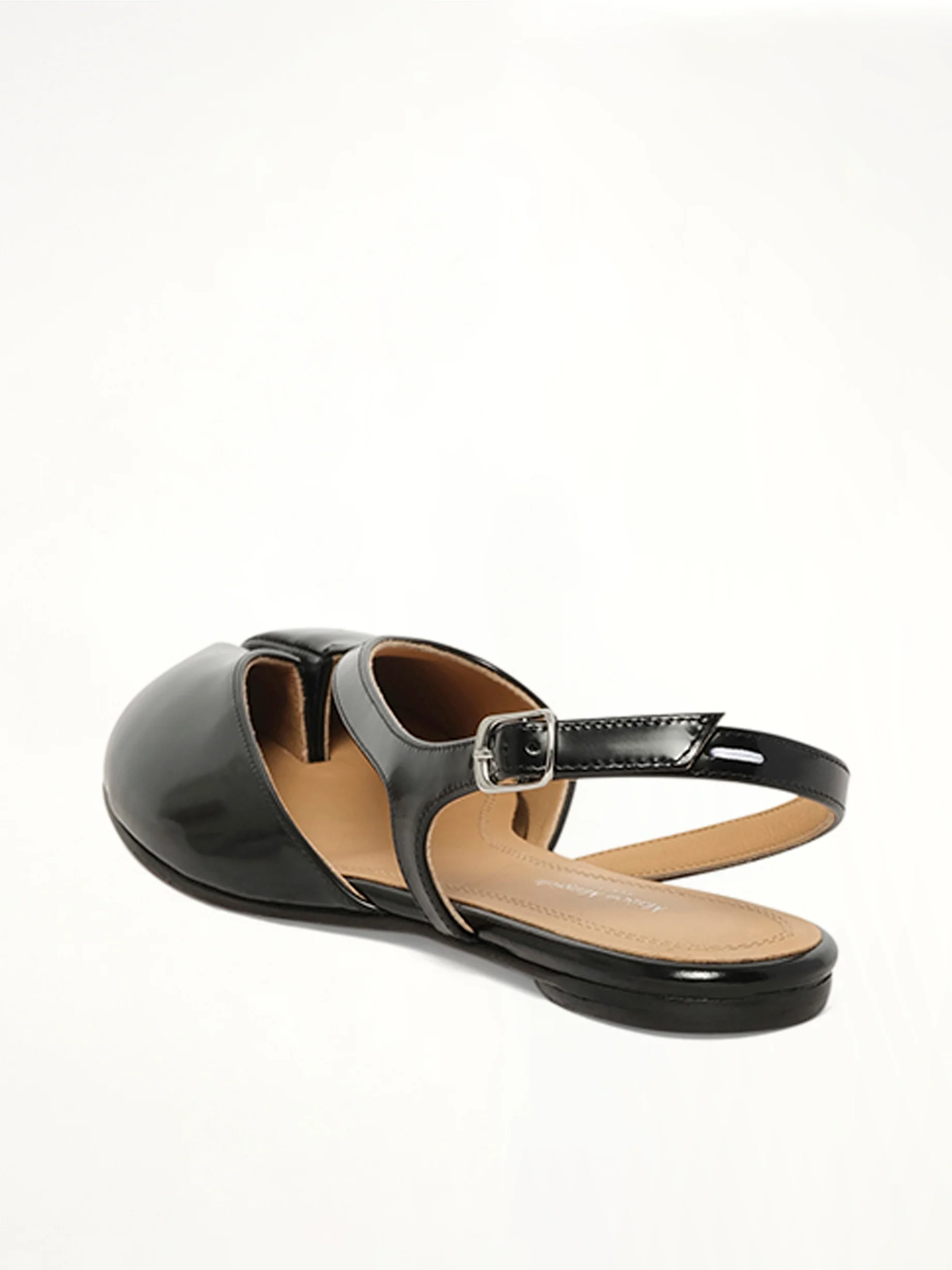 Tabi Flat Slingback in Black - Image 3