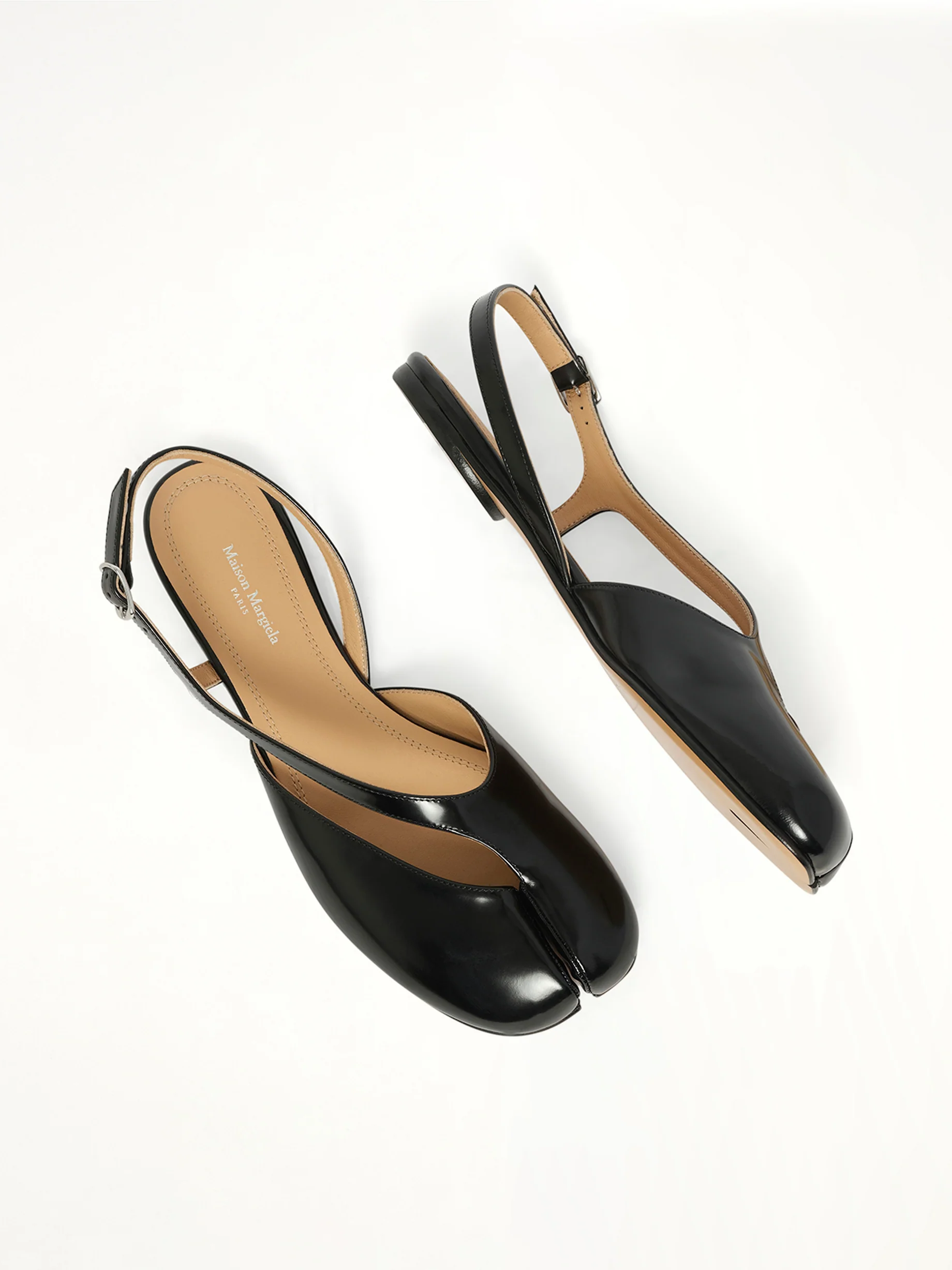Tabi Flat Slingback in Black - Image 4