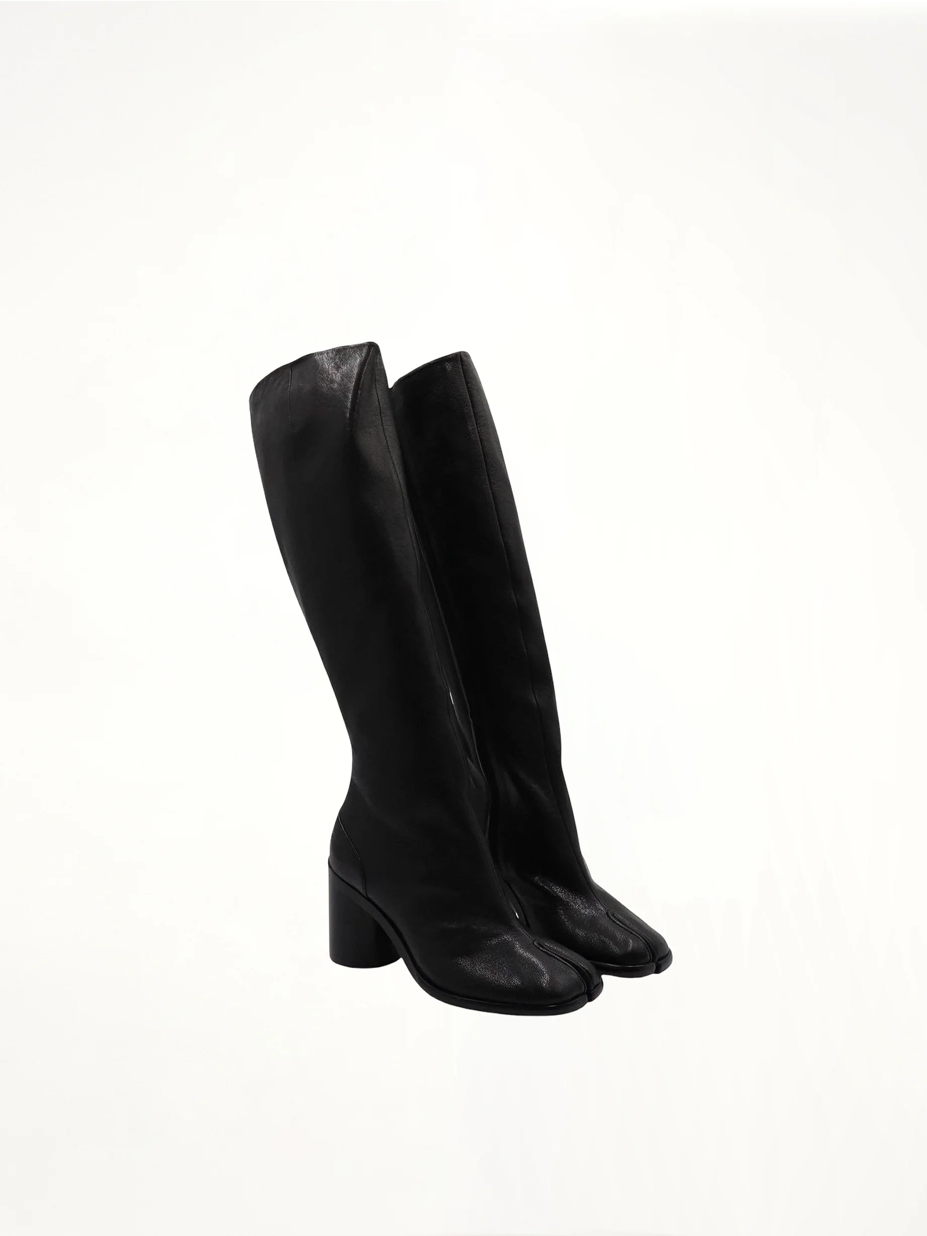 Tabi Knee High Boots in Black - Image 2