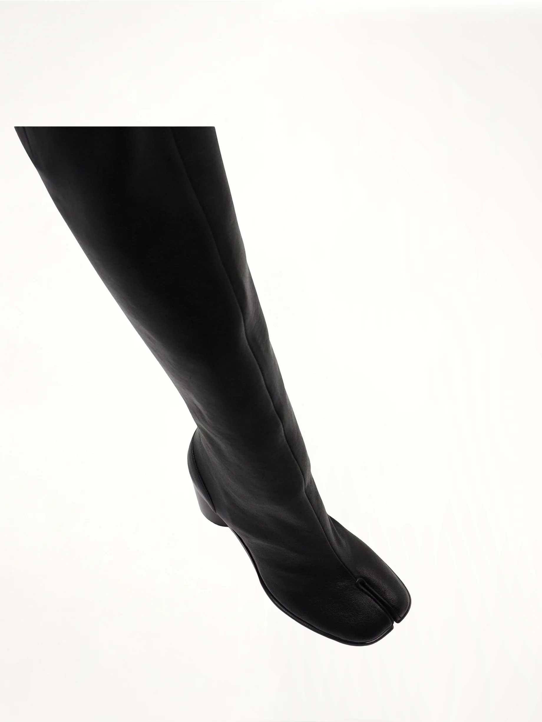 Tabi Knee High Boots in Black - Image 4
