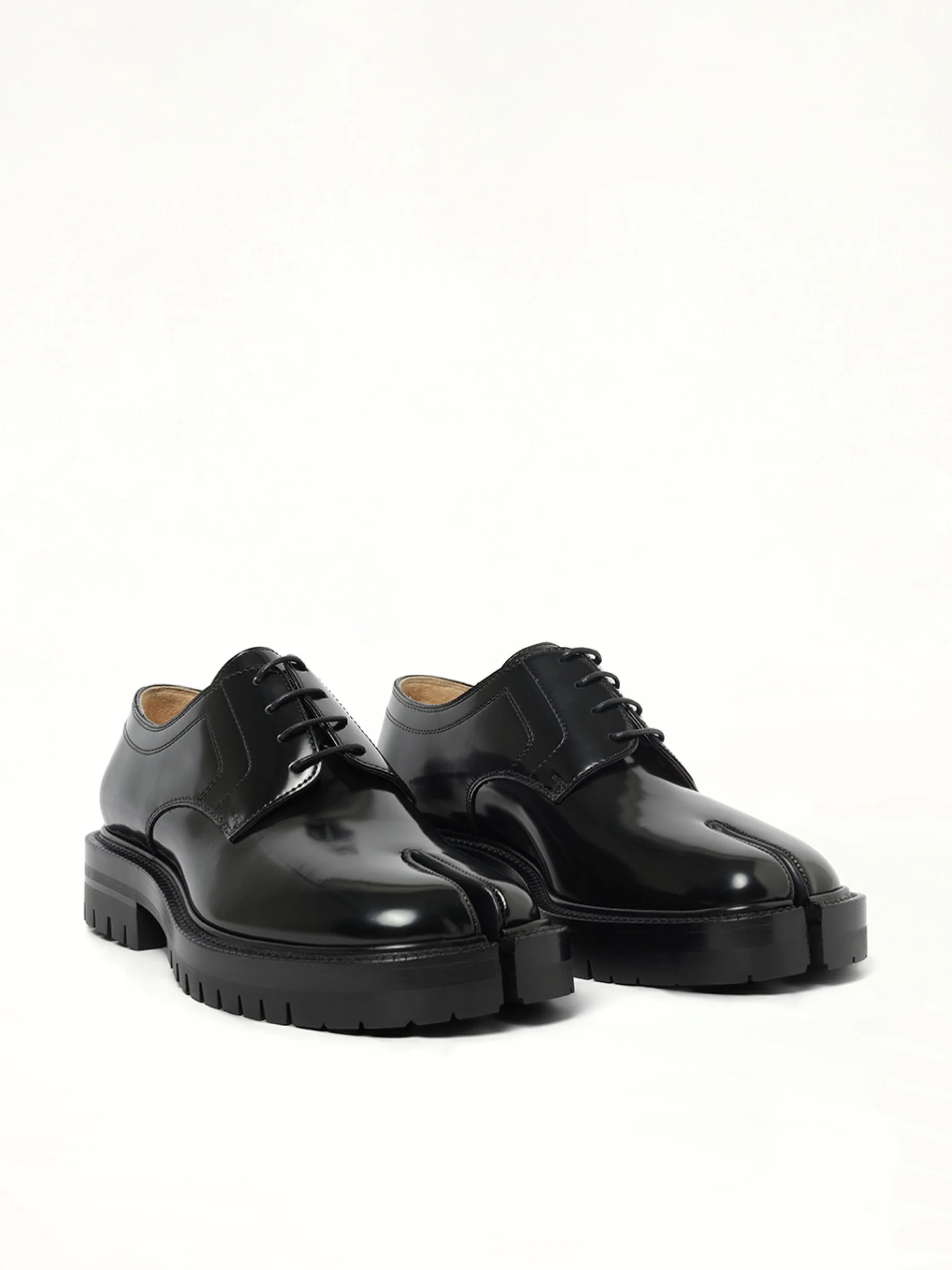 Tabi Lace-Ups Chunky Sole in Black - Image 2