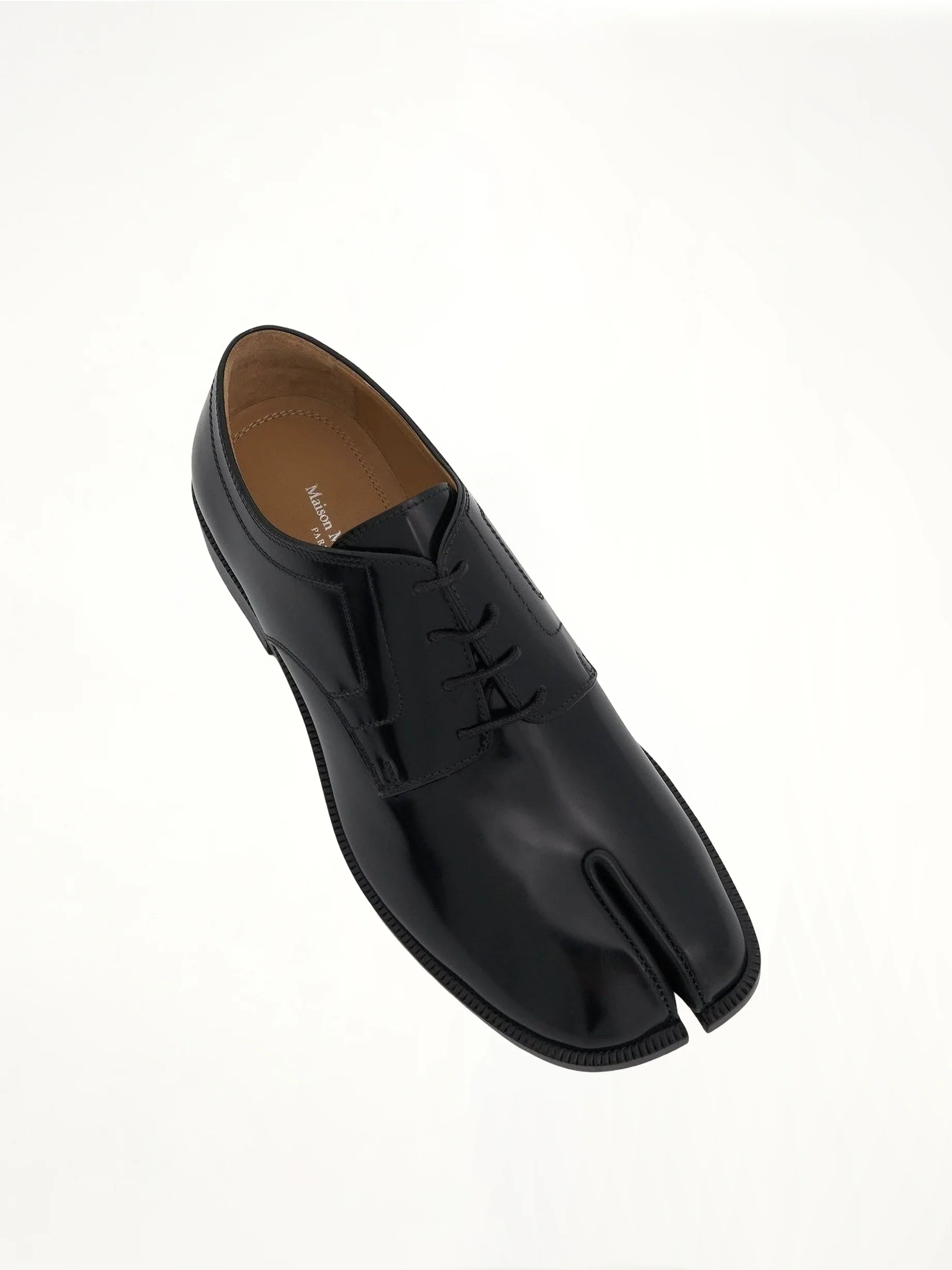 Tabi Lace-ups Stitch Shoes in Black - Image 3