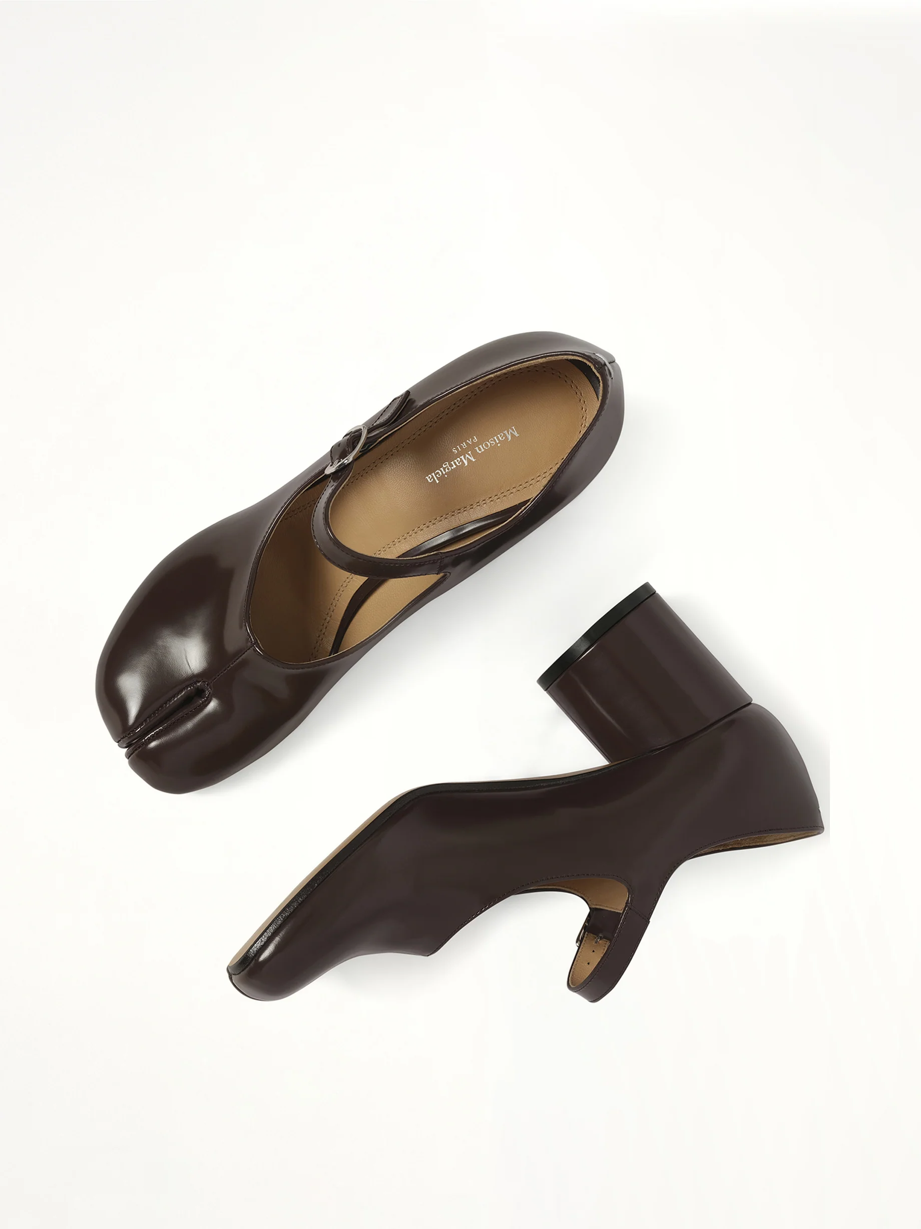 Tabi Mary Jane 6cm Heel in Moka - Image 4