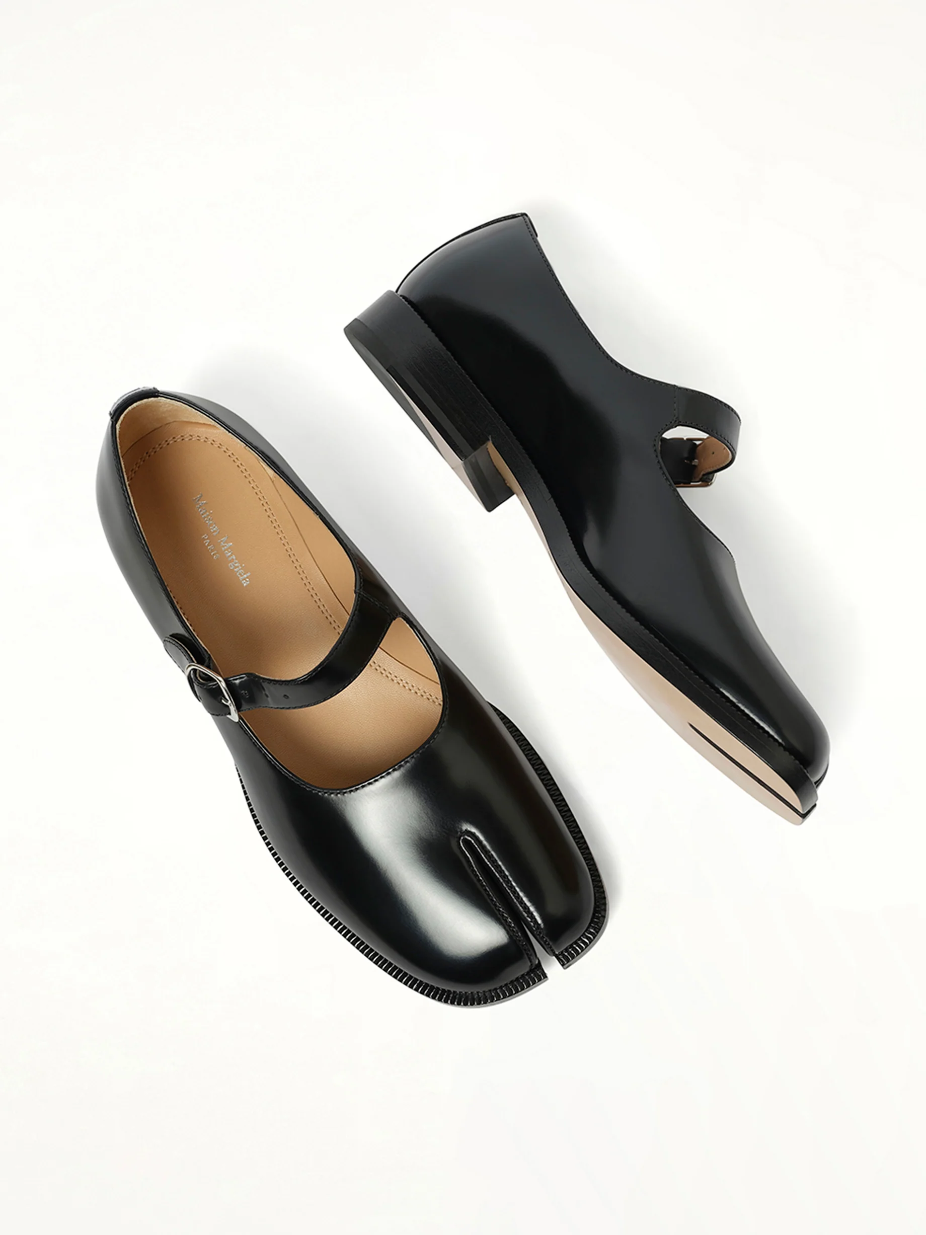 Tabi Mary Janes with Strap in Black - Image 4