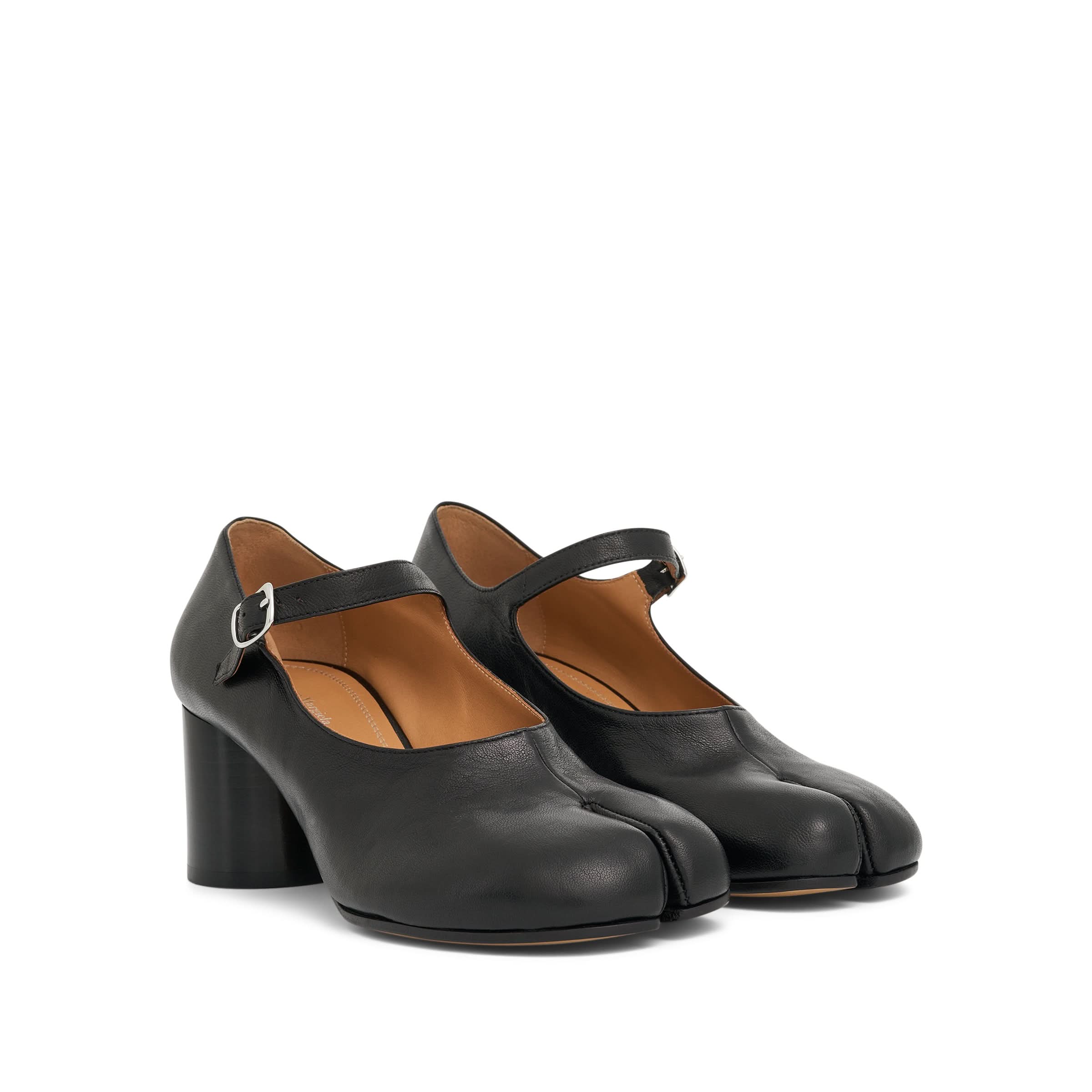 Tabi Mary Janes Heels in Black - Image 2