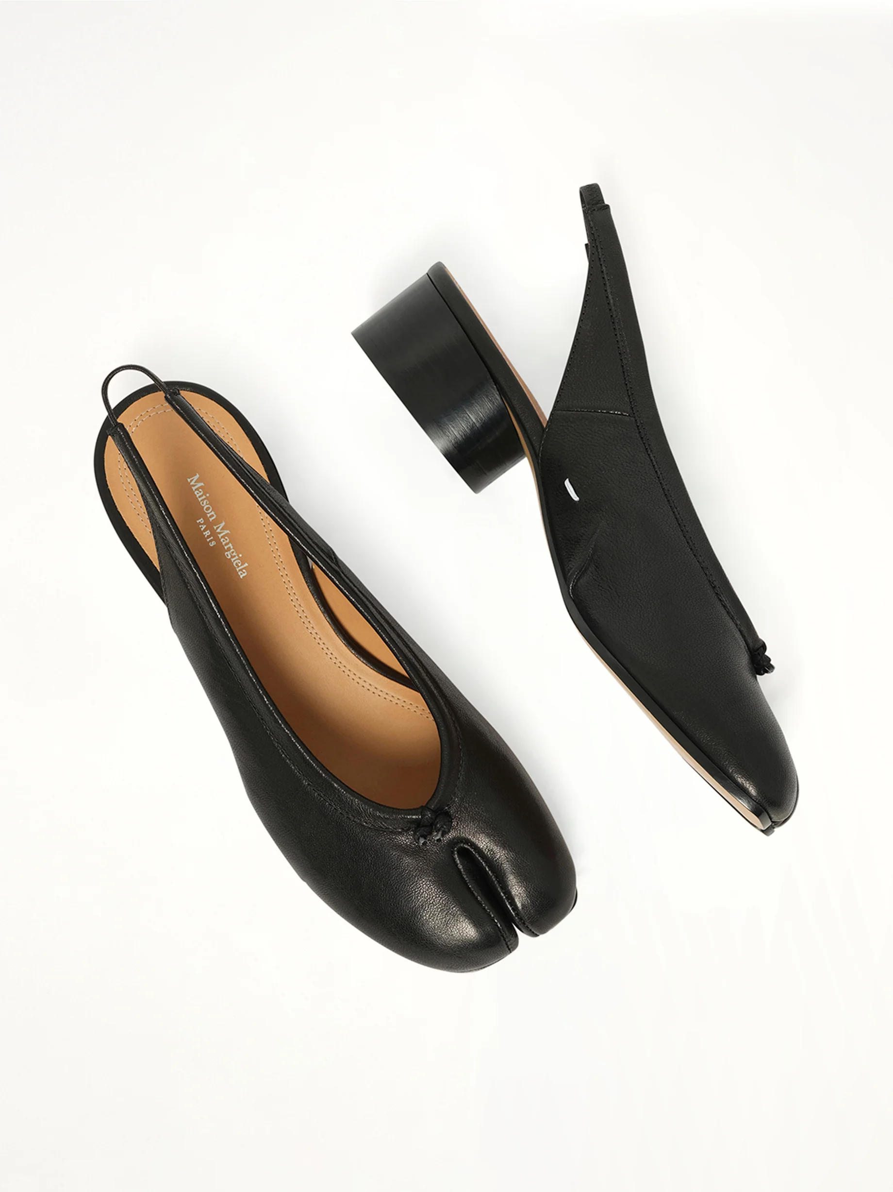 Tabi New Ballerina Slingback H30 in Black - Image 4