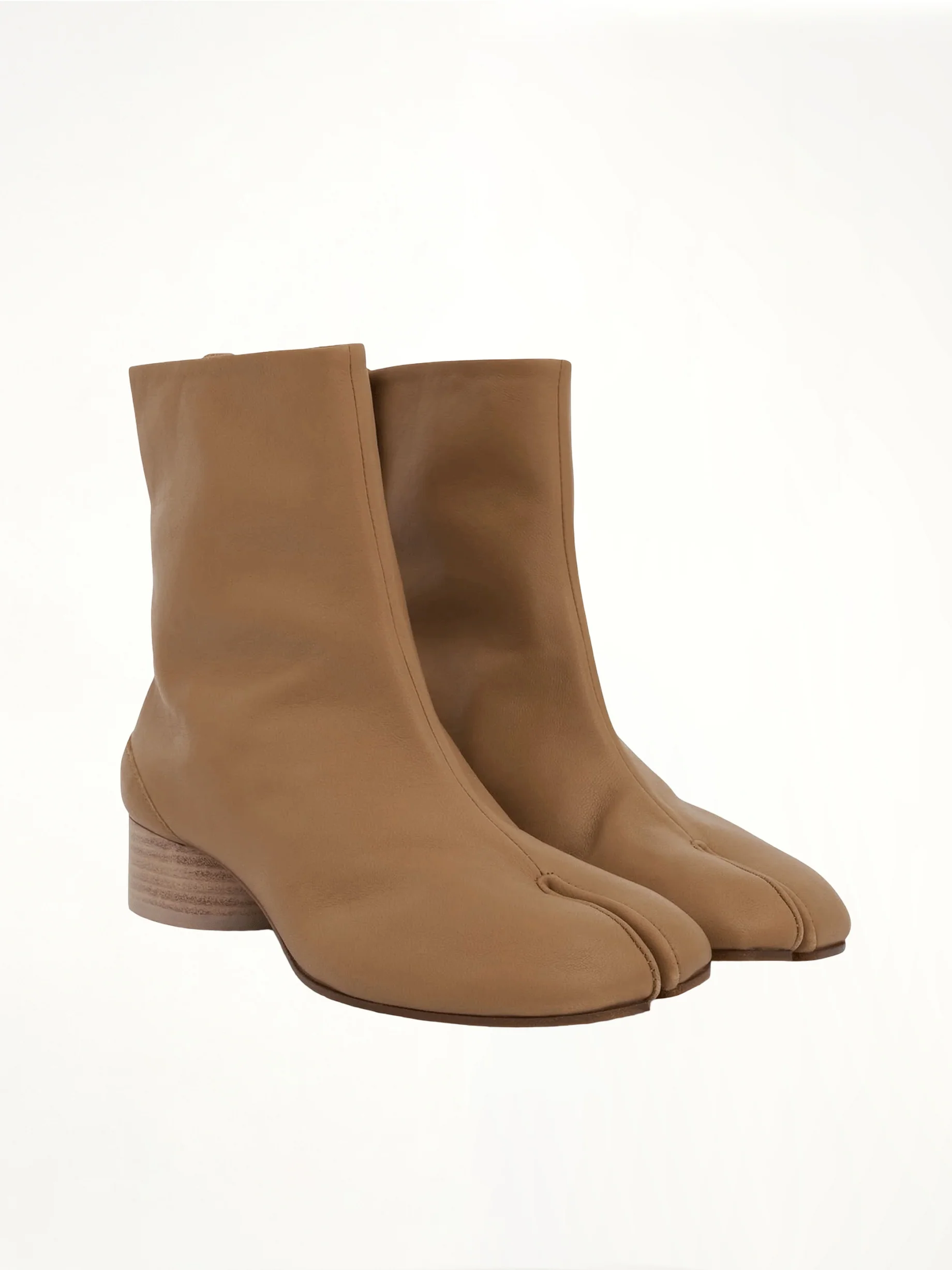 Tabi Ankle Boots 3cm Heel in Nude - Image 2