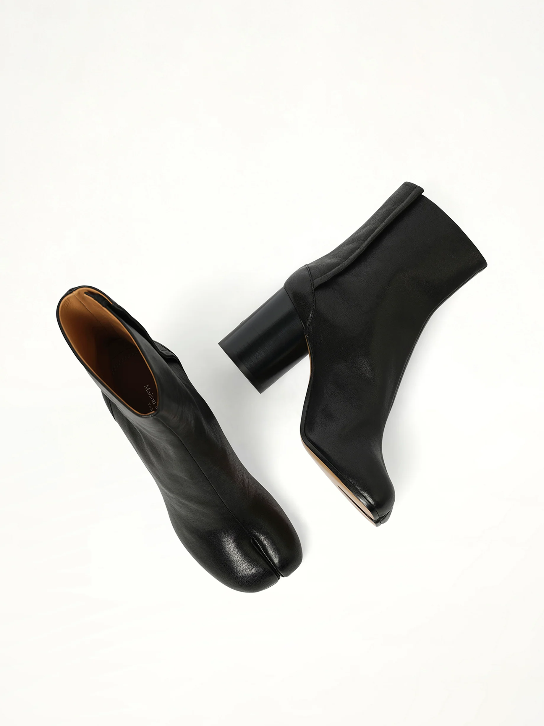 Tabi Ankle Boots 8cm Heel in Black - Image 4