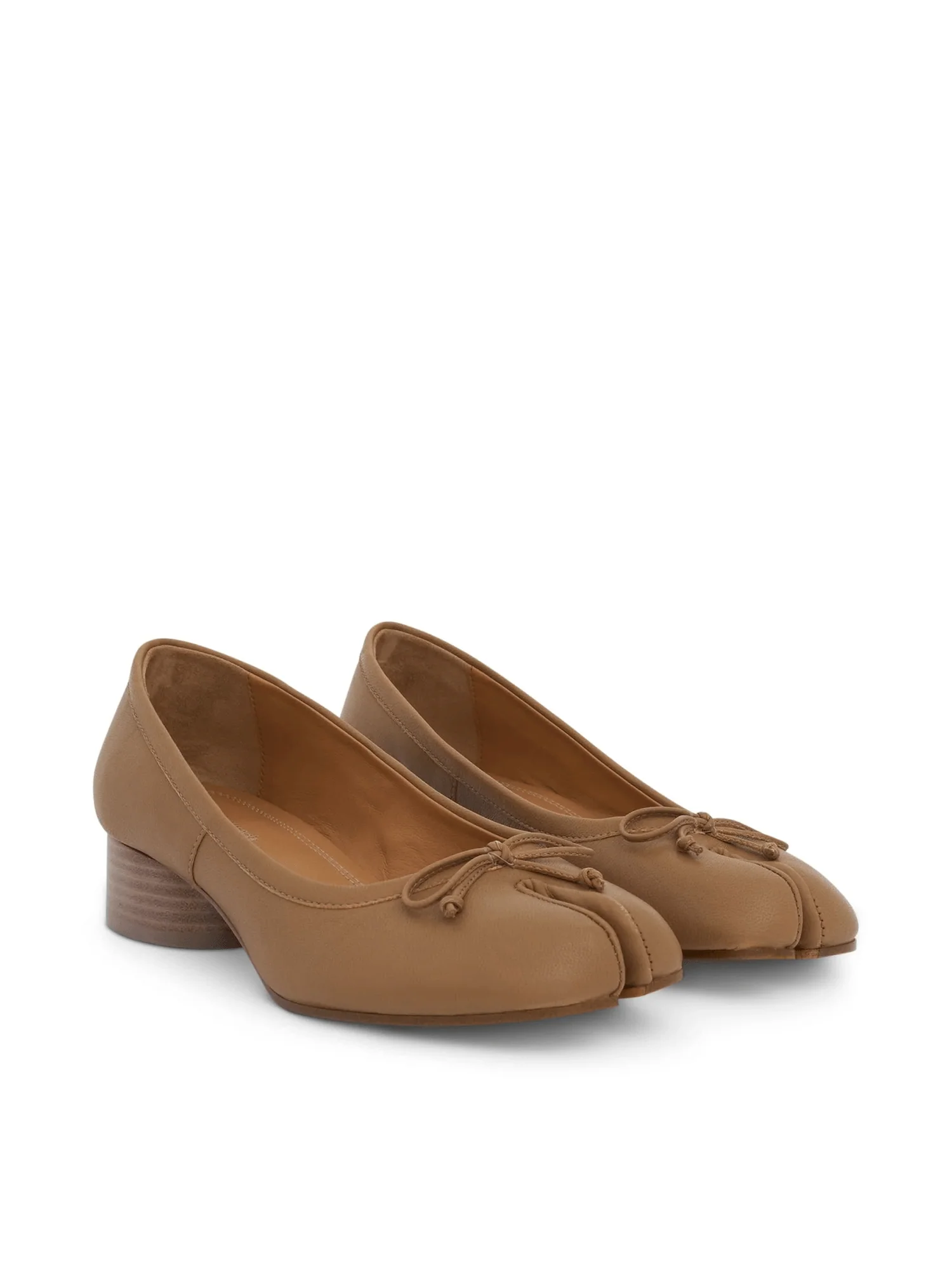 Tabi Ballerina 3cm Flats in Nude - Image 2