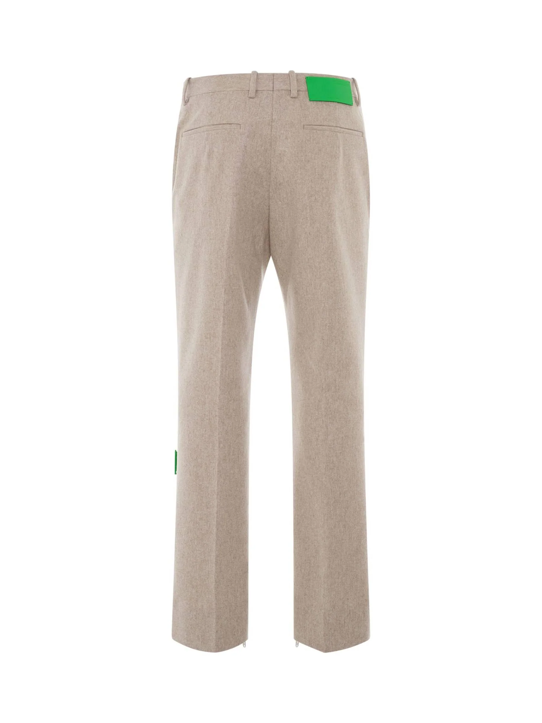 Tag Wool Slim Zip Pant in Bone - Image 4