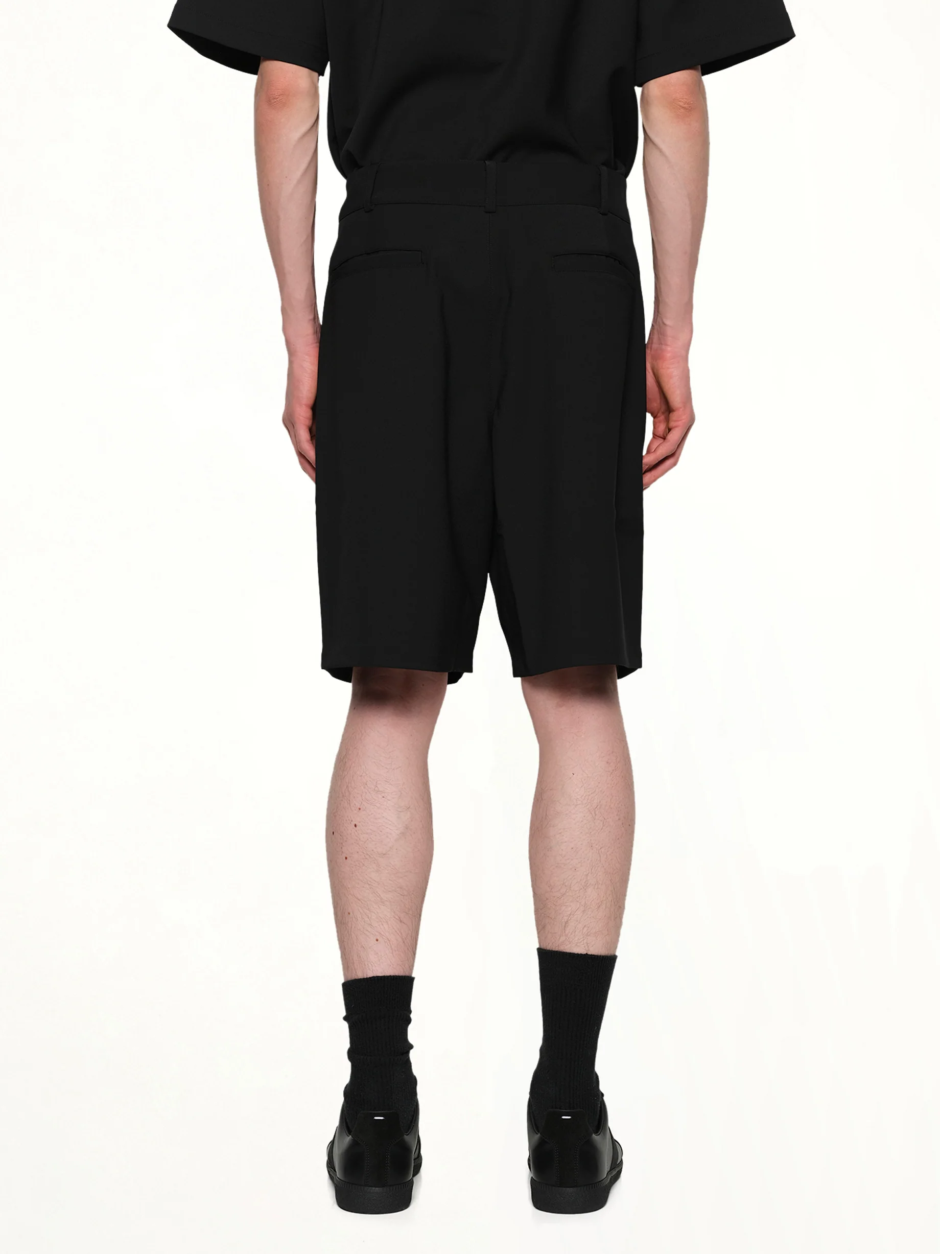 Tailored Shorts in Black - Image 5