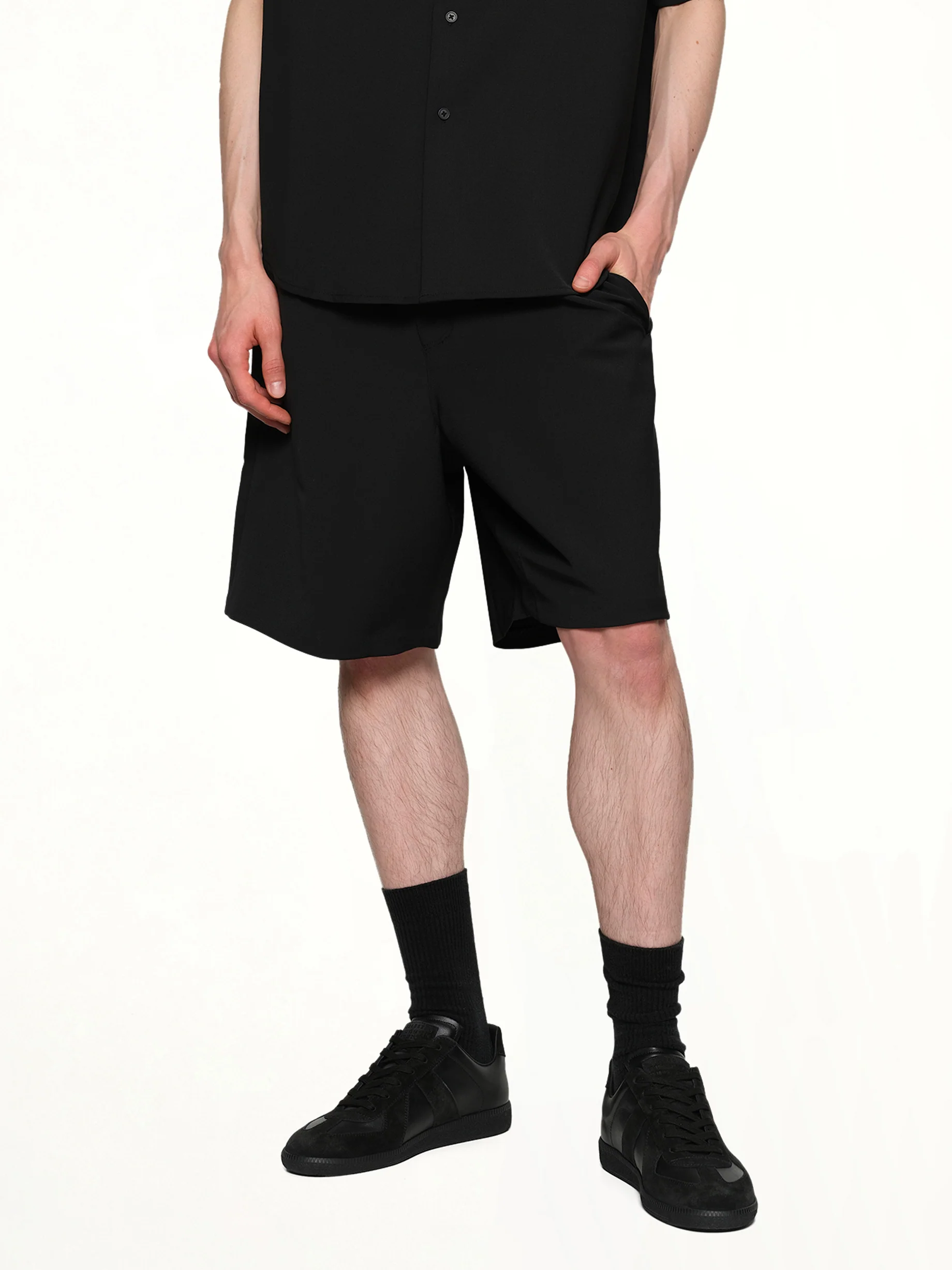 Tailored Shorts in Black - Image 6