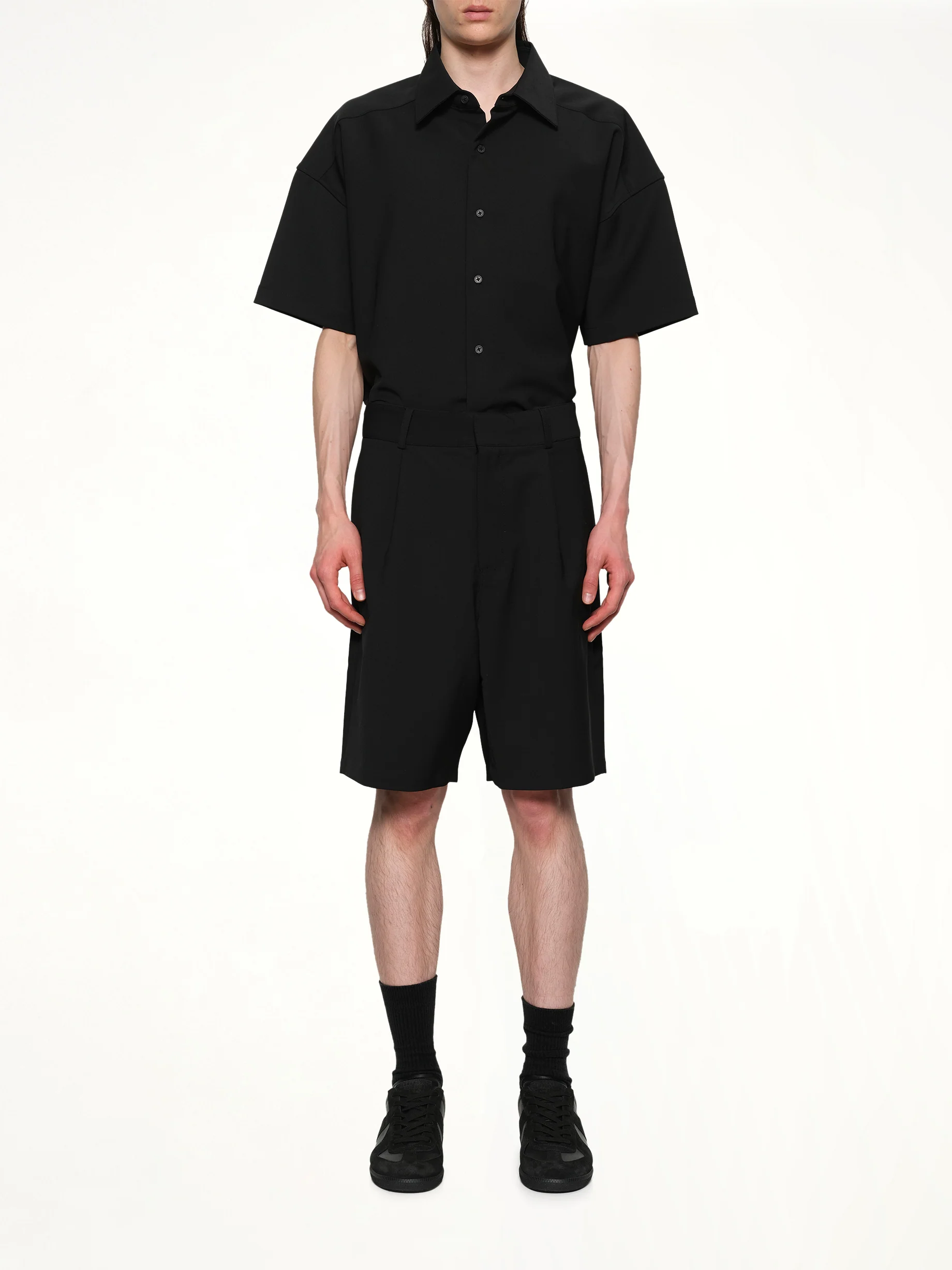 Tailored Shorts in Black - Image 7