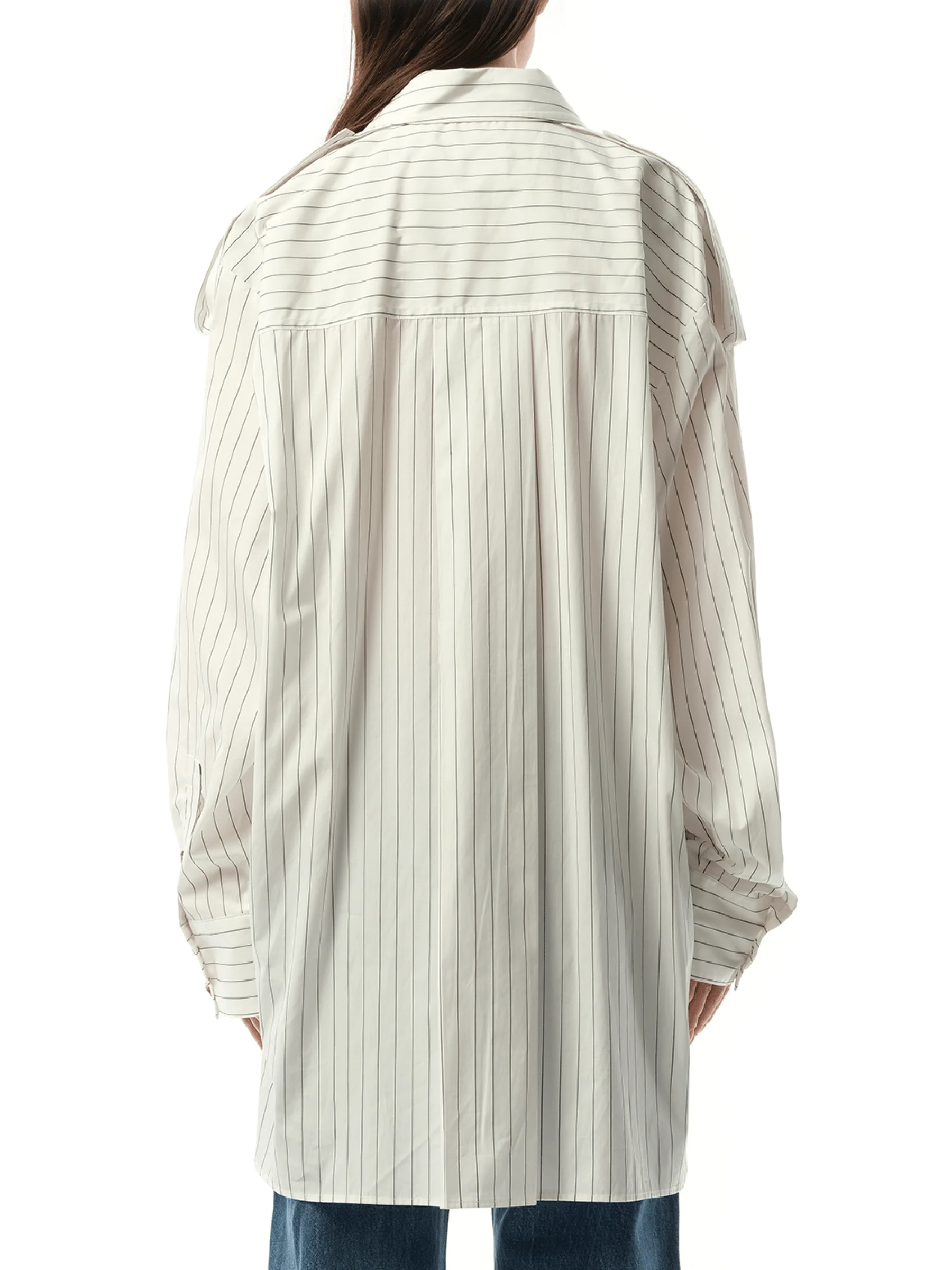 Tamal Top in White/Navy - Image 6