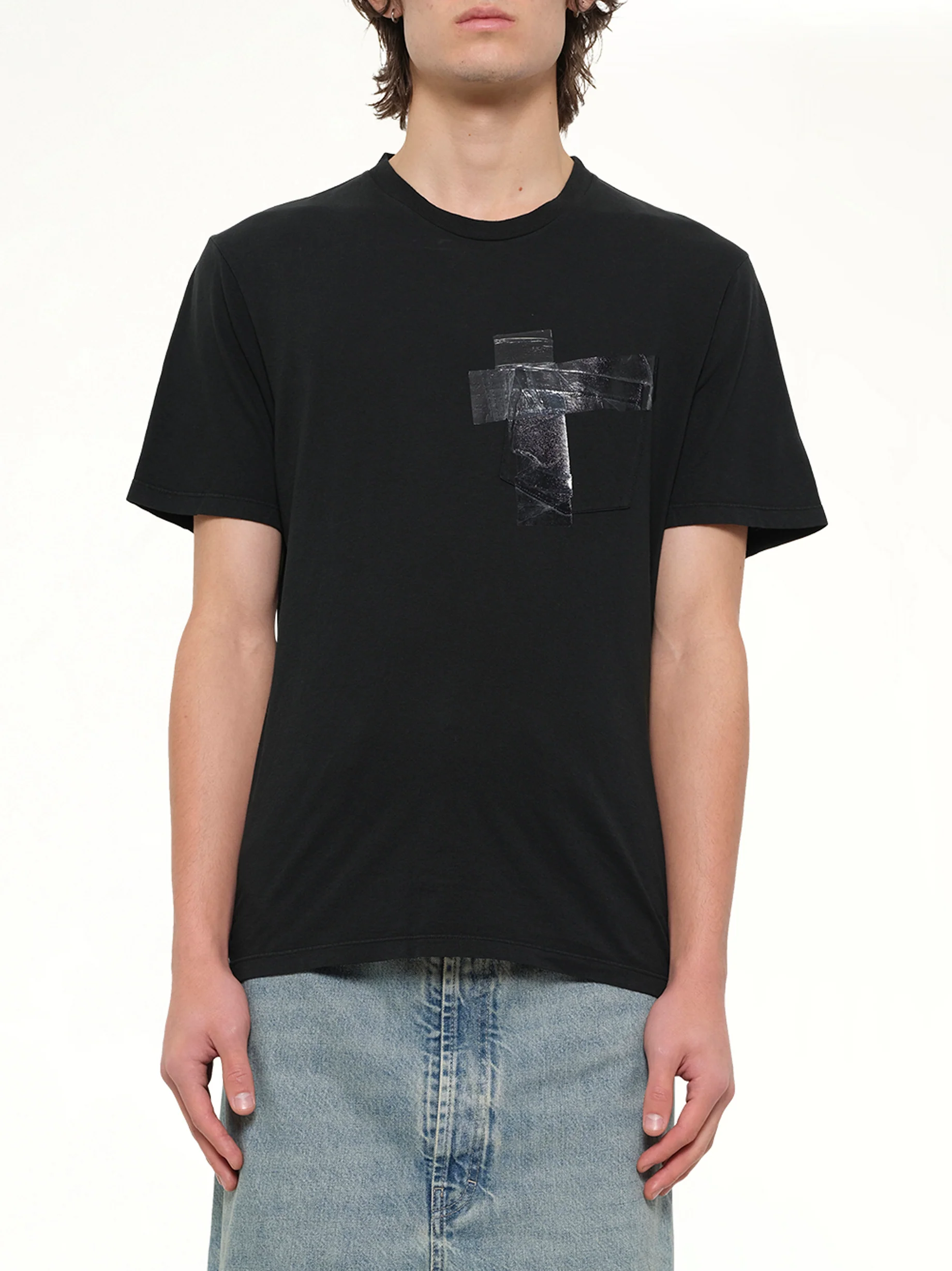 Tape T-Shirt in Vintage Black