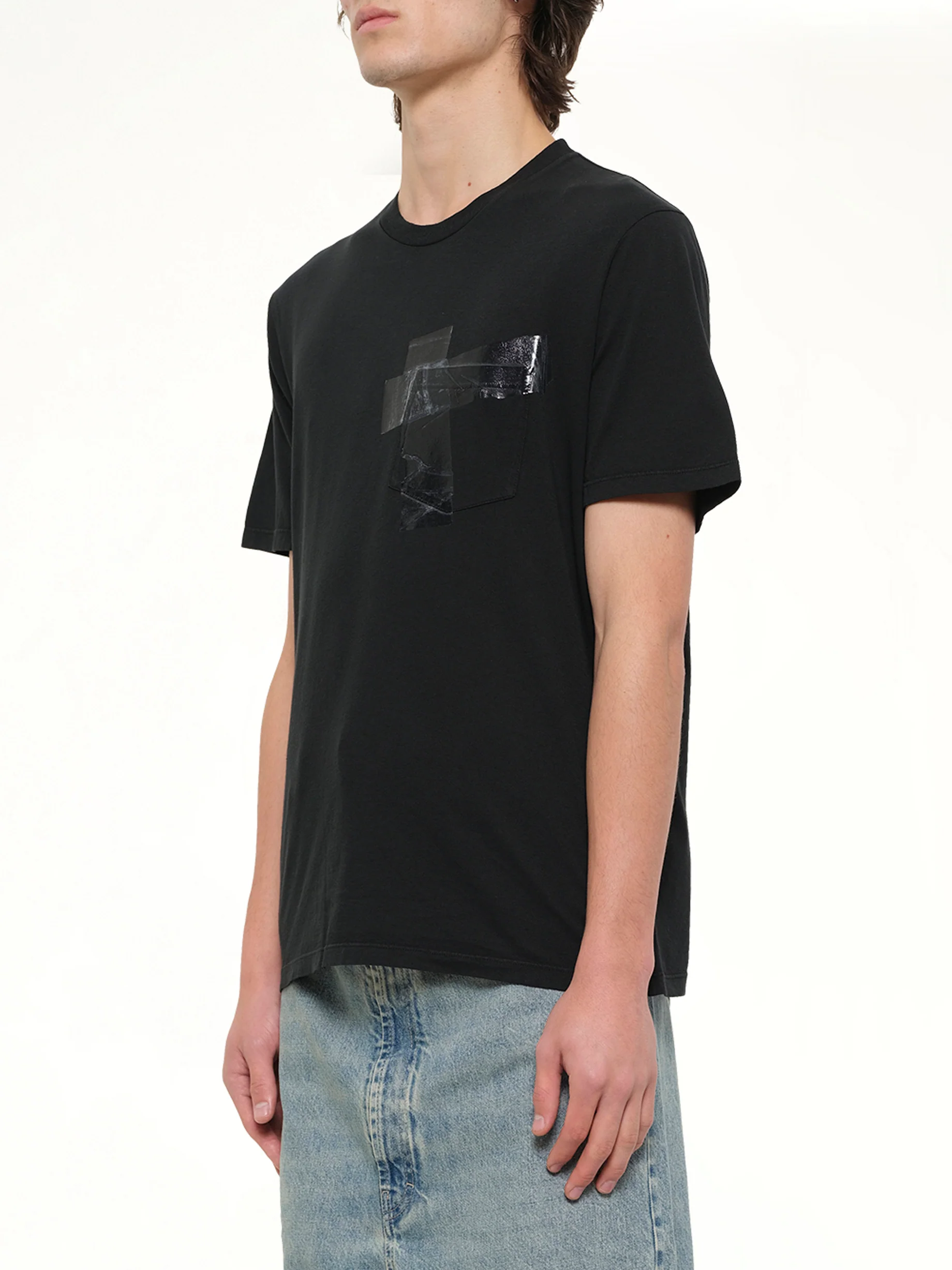 Tape T-Shirt in Vintage Black - Image 3
