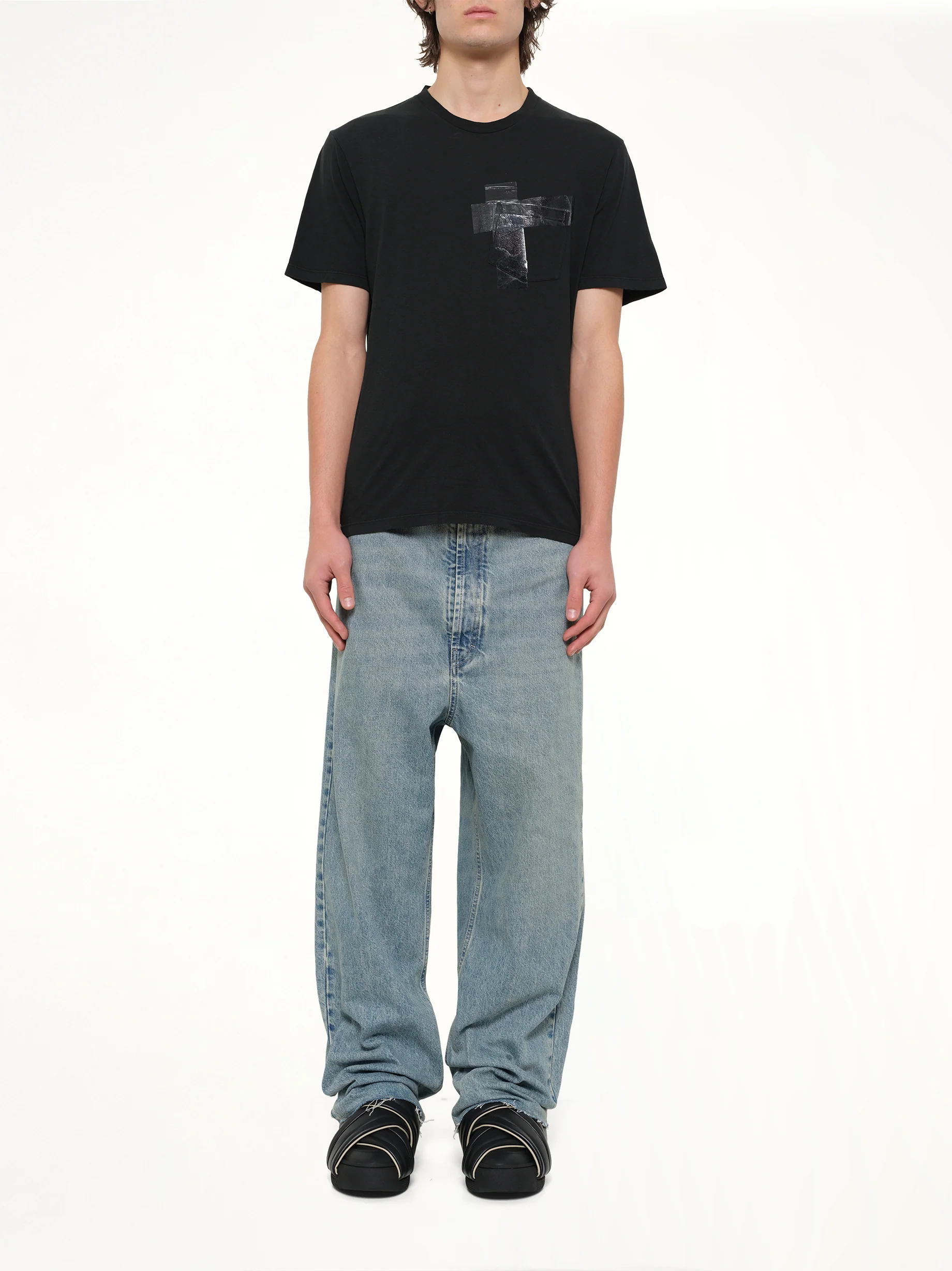 Tape T-Shirt in Vintage Black - Image 7