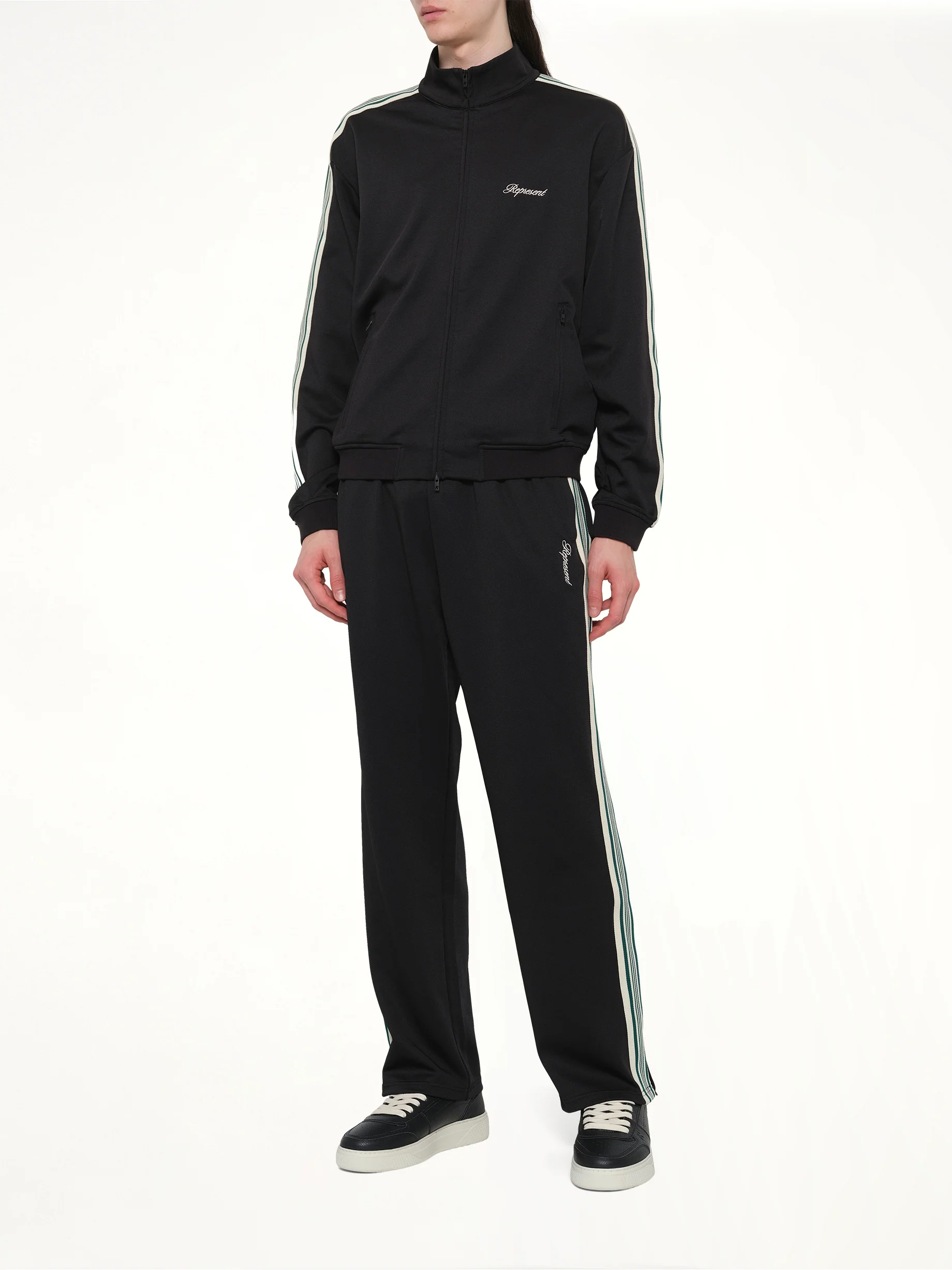 Taped Track Pant in Jet Black - Image 4