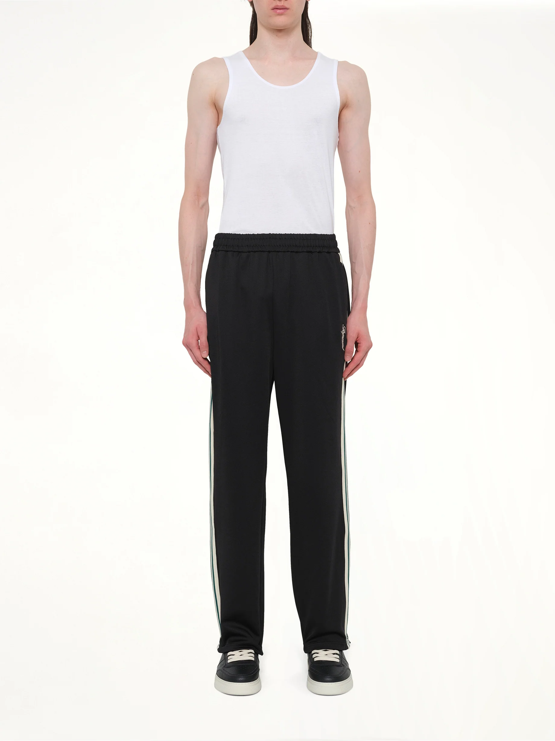Taped Track Pant in Jet Black - Image 7