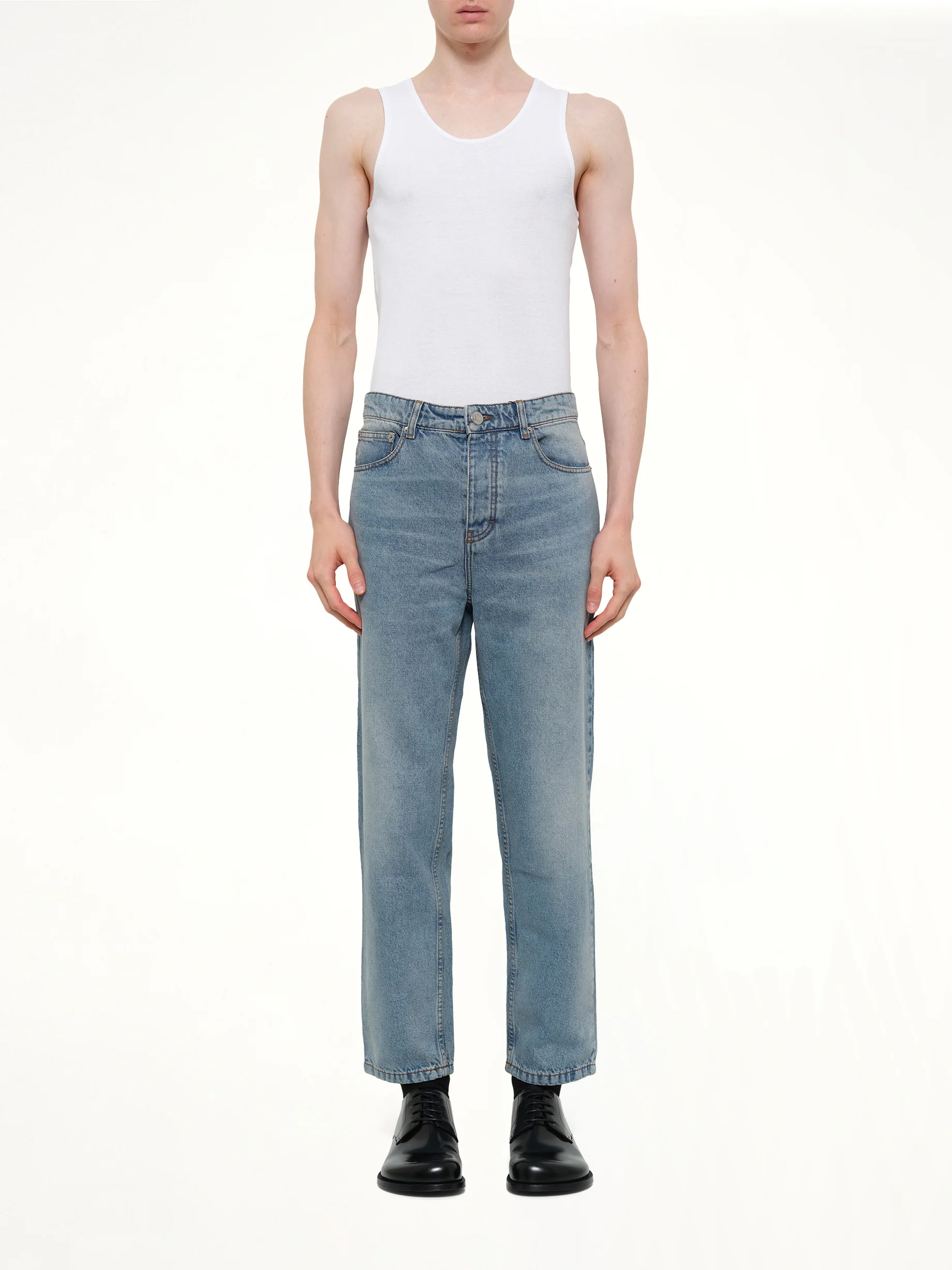 Tapered Fit Jeans in Blue - Image 7