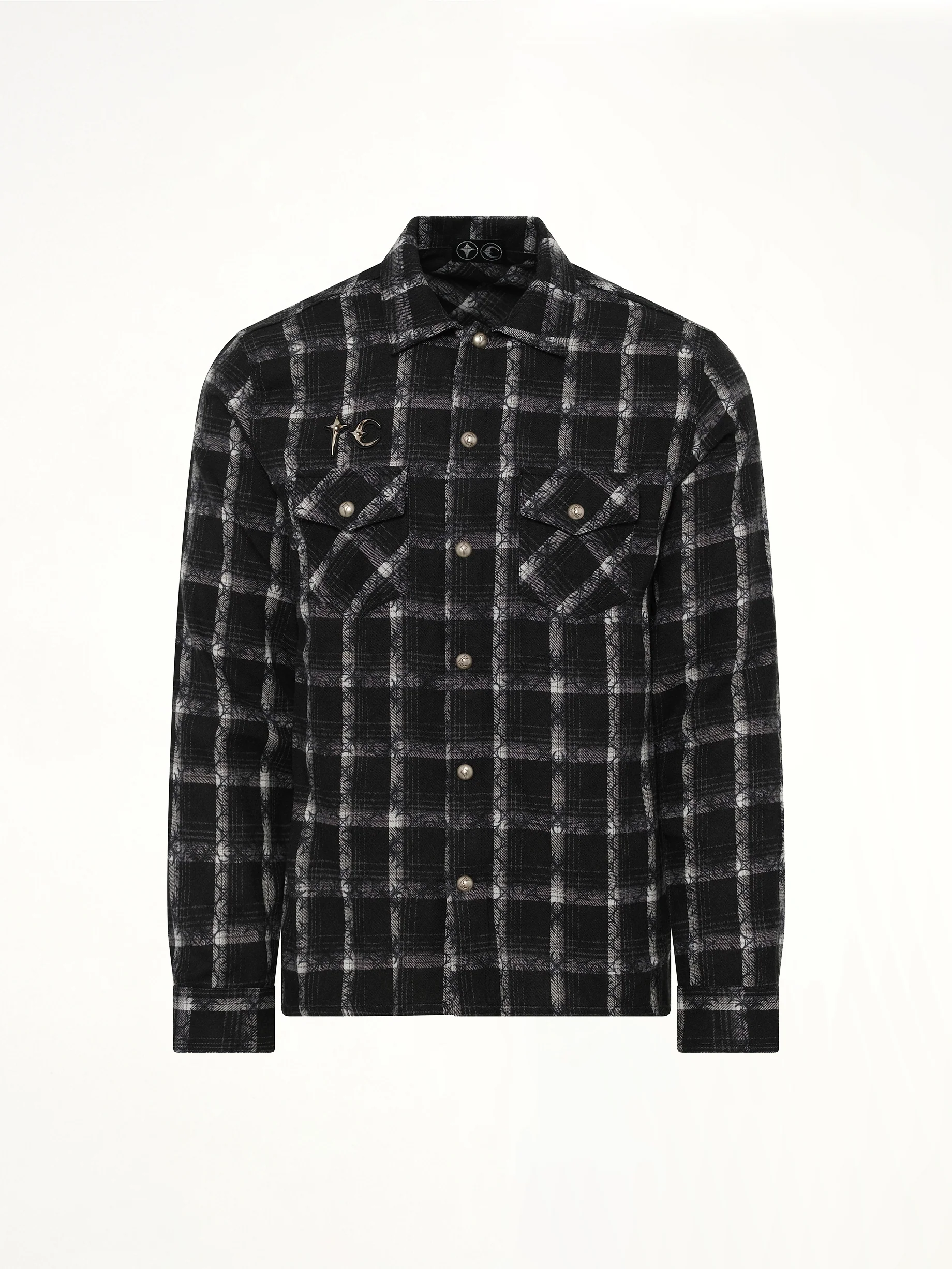 TC All Over Pattern Shirt in Black - Image 2