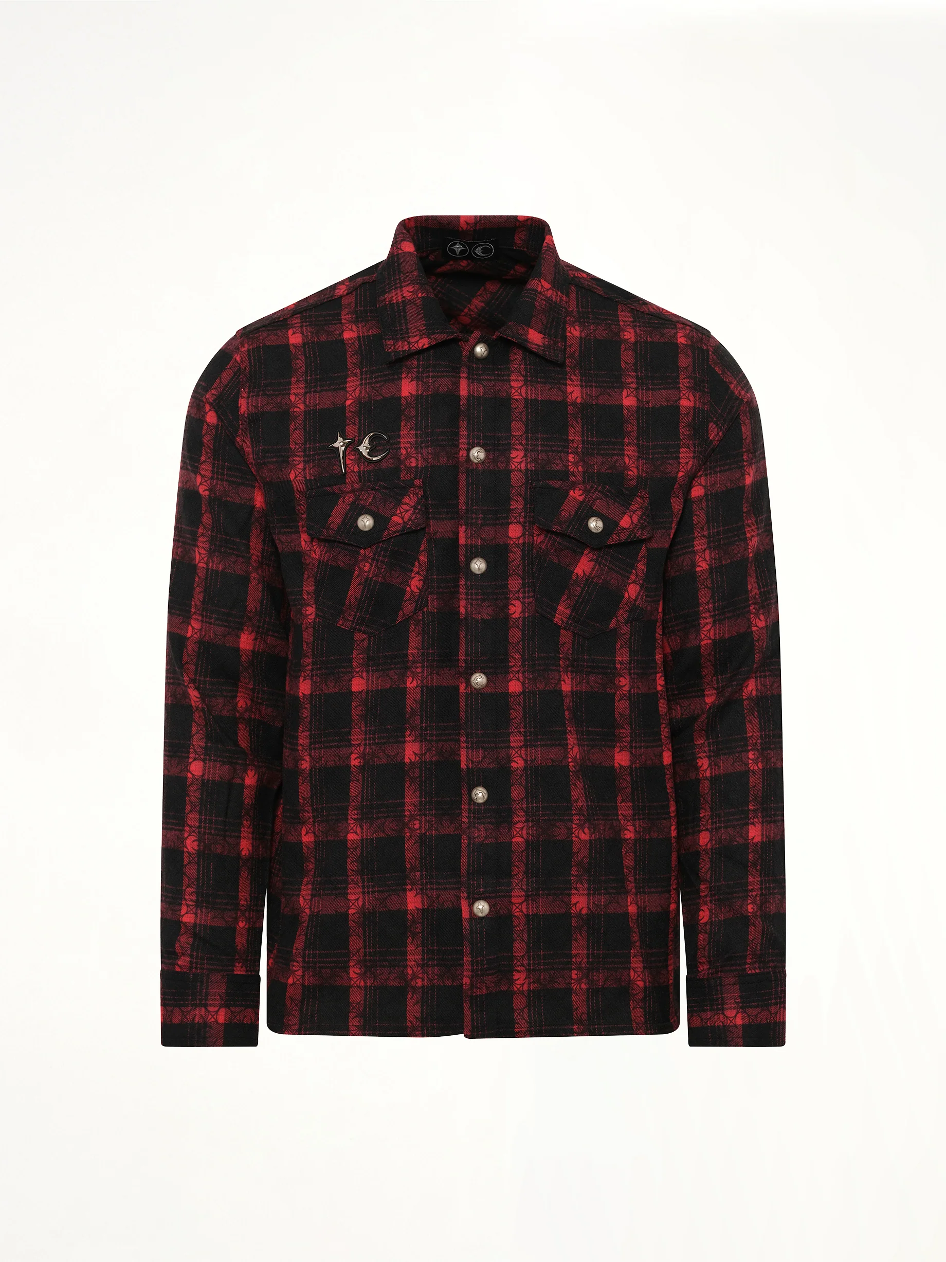 TC All Over Pattern Shirt in Red - Image 2
