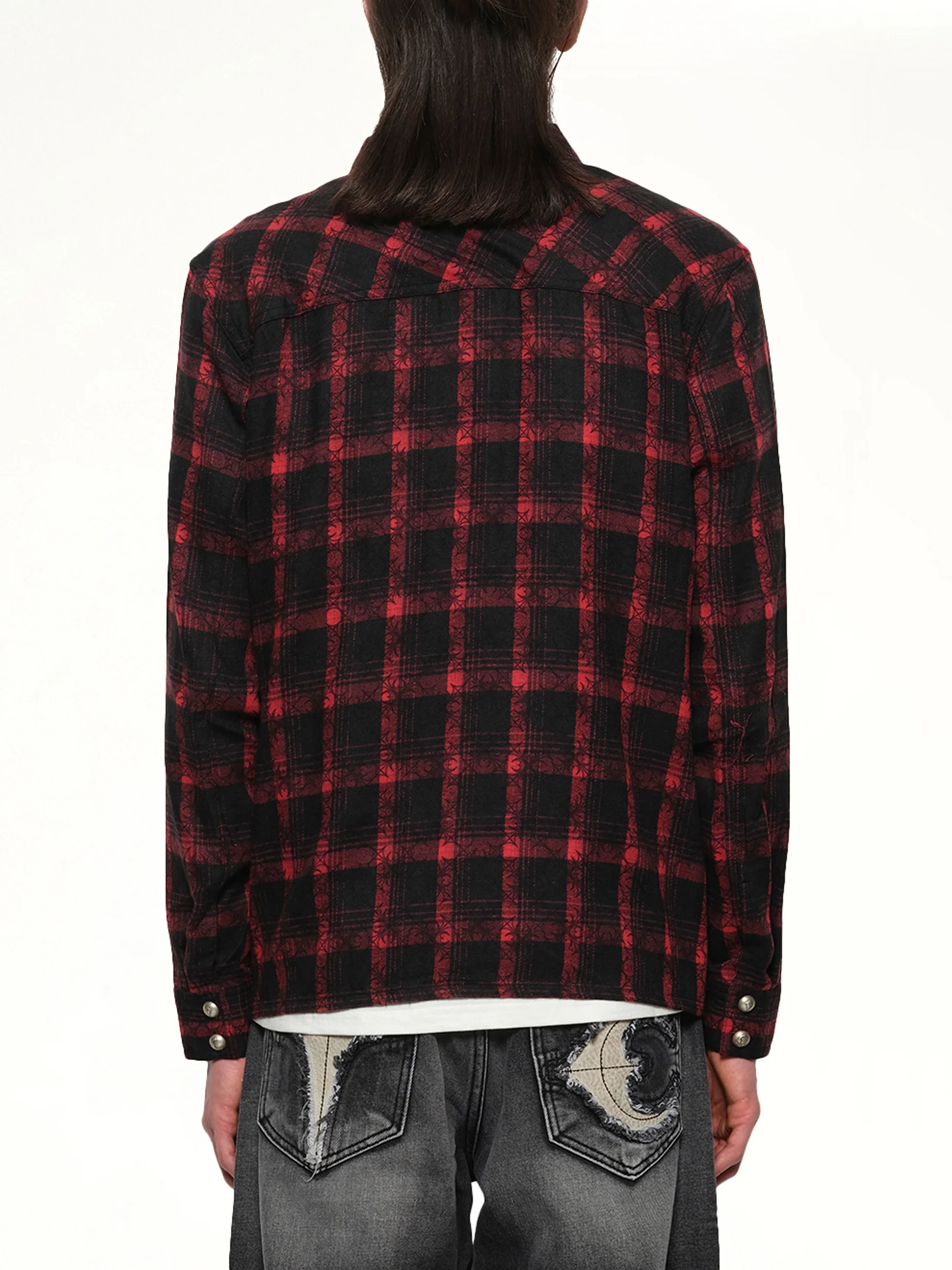 TC All Over Pattern Shirt in Red - Image 5