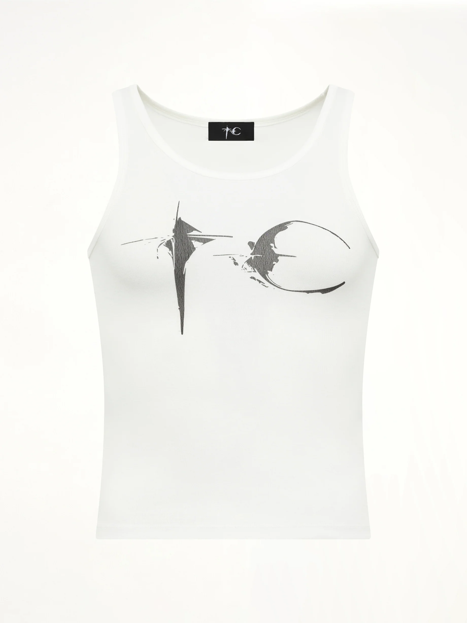 TC Not Easy Tank Top in White - Image 2