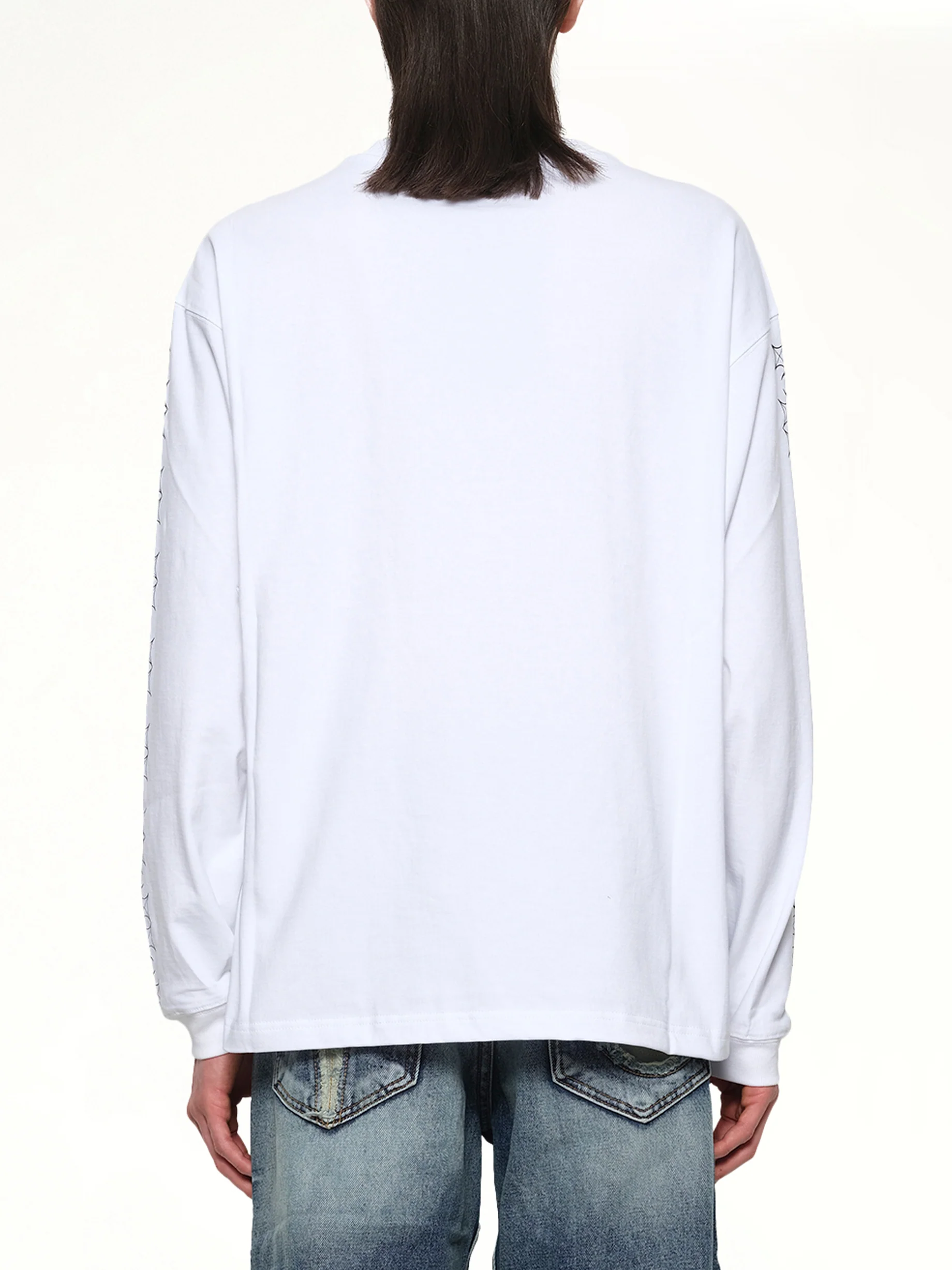 TC Pattern Long-Sleeve in White - Image 5