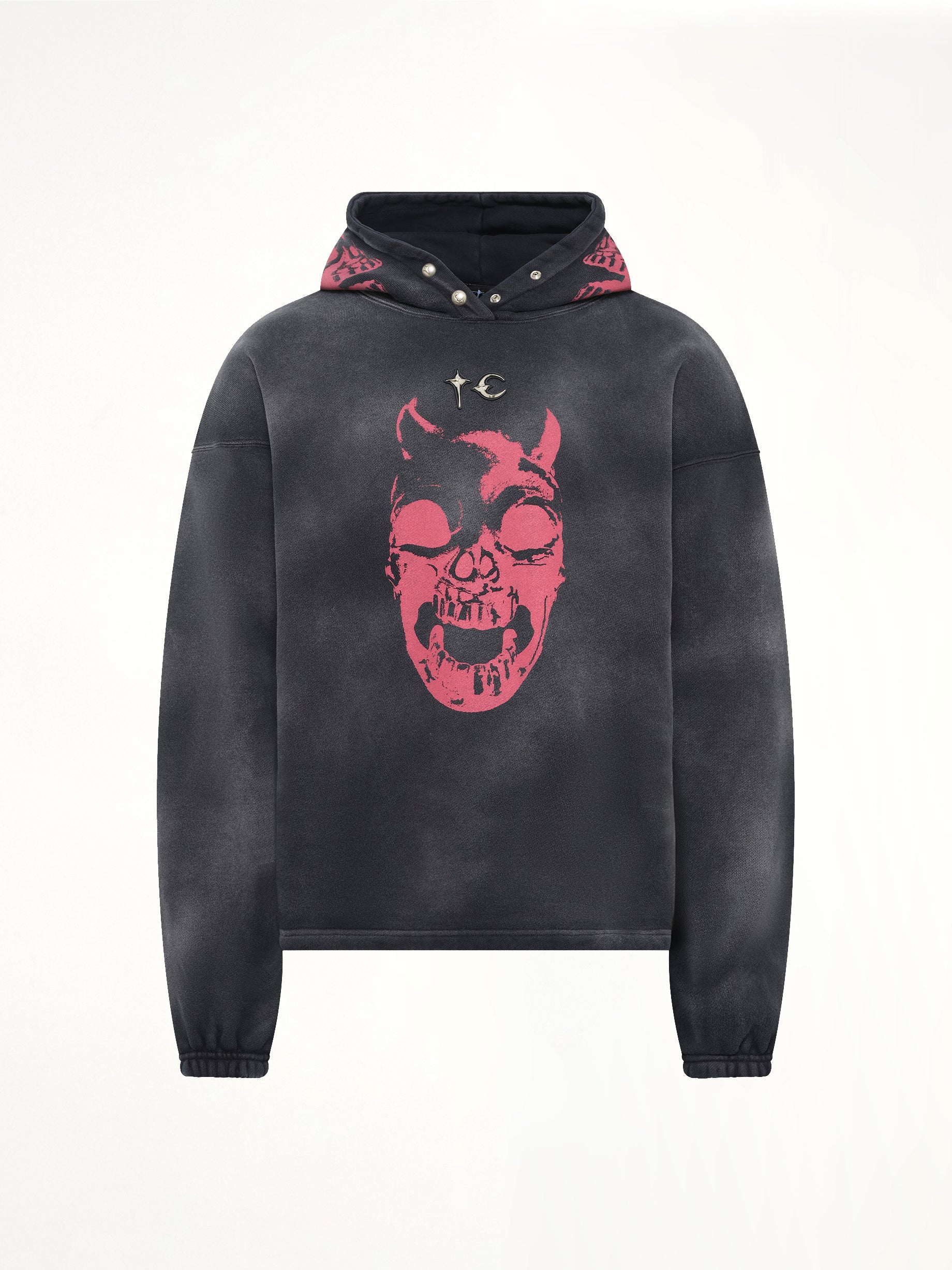 TC Riding Skull Hoodie in Black - Image 2