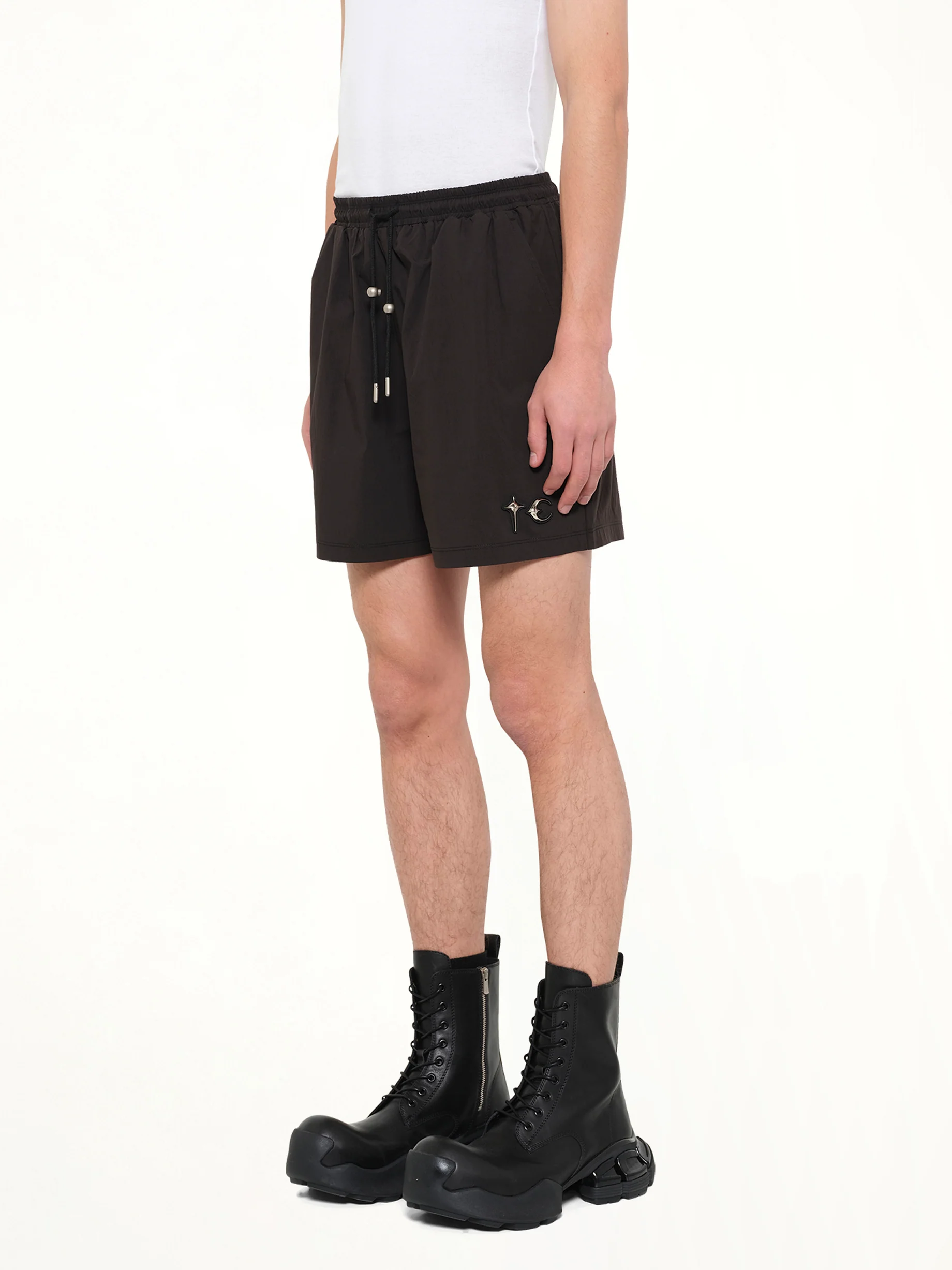 TC Riding Skull Hybrid Shorts in Black - Image 3