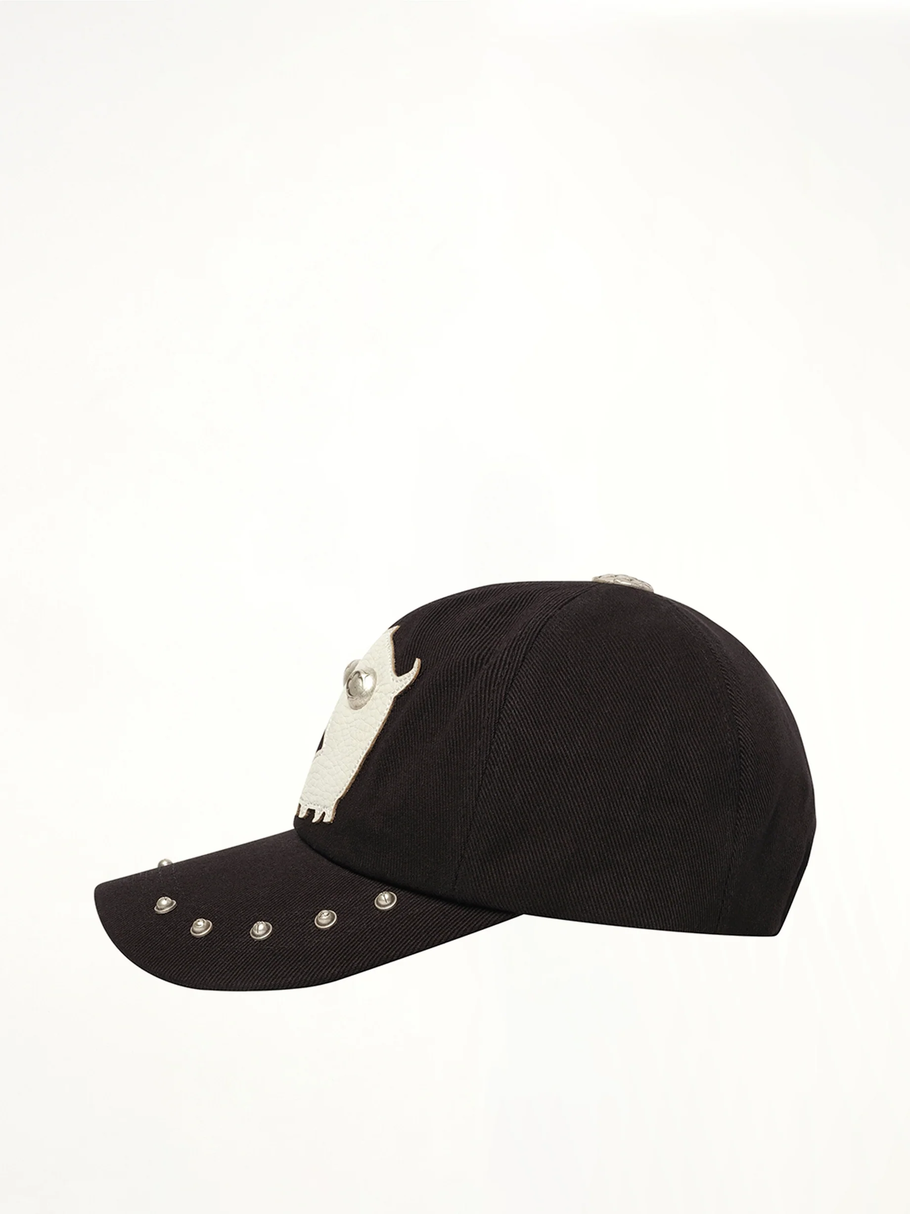 TC Skull Cotton Cap in Black - Image 2