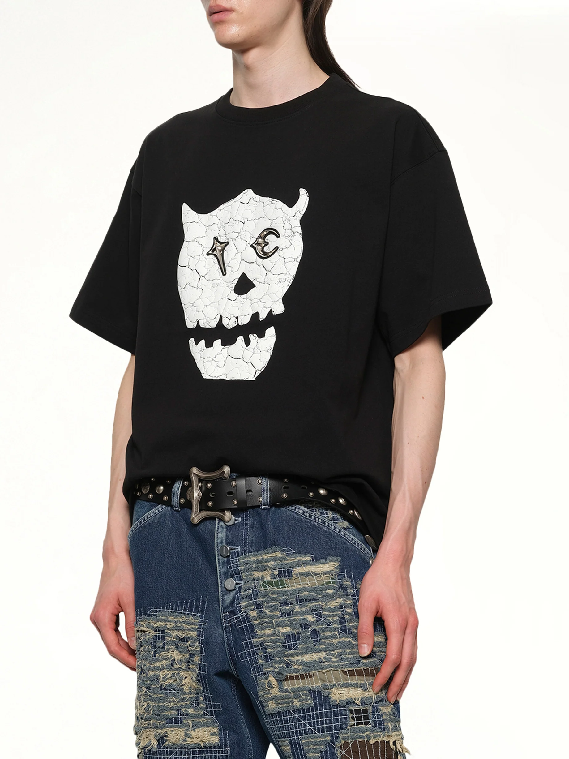 TC Skull T-Shirt in Black - Image 3