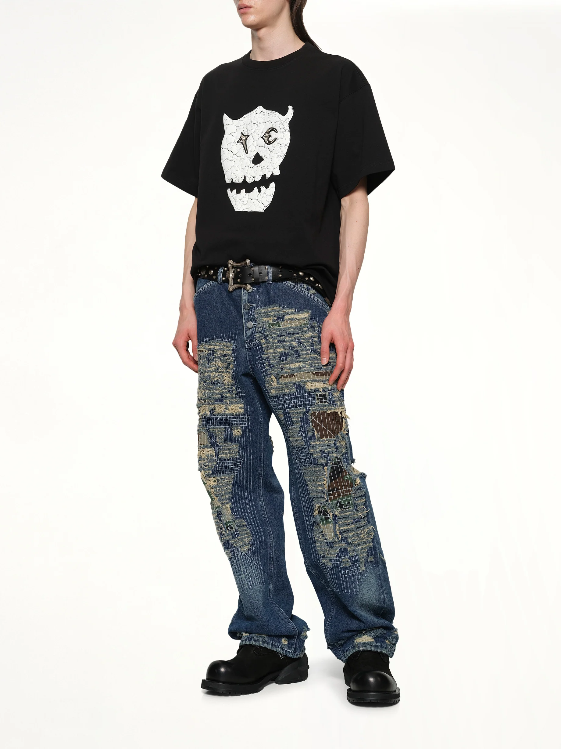 TC Skull T-Shirt in Black - Image 4