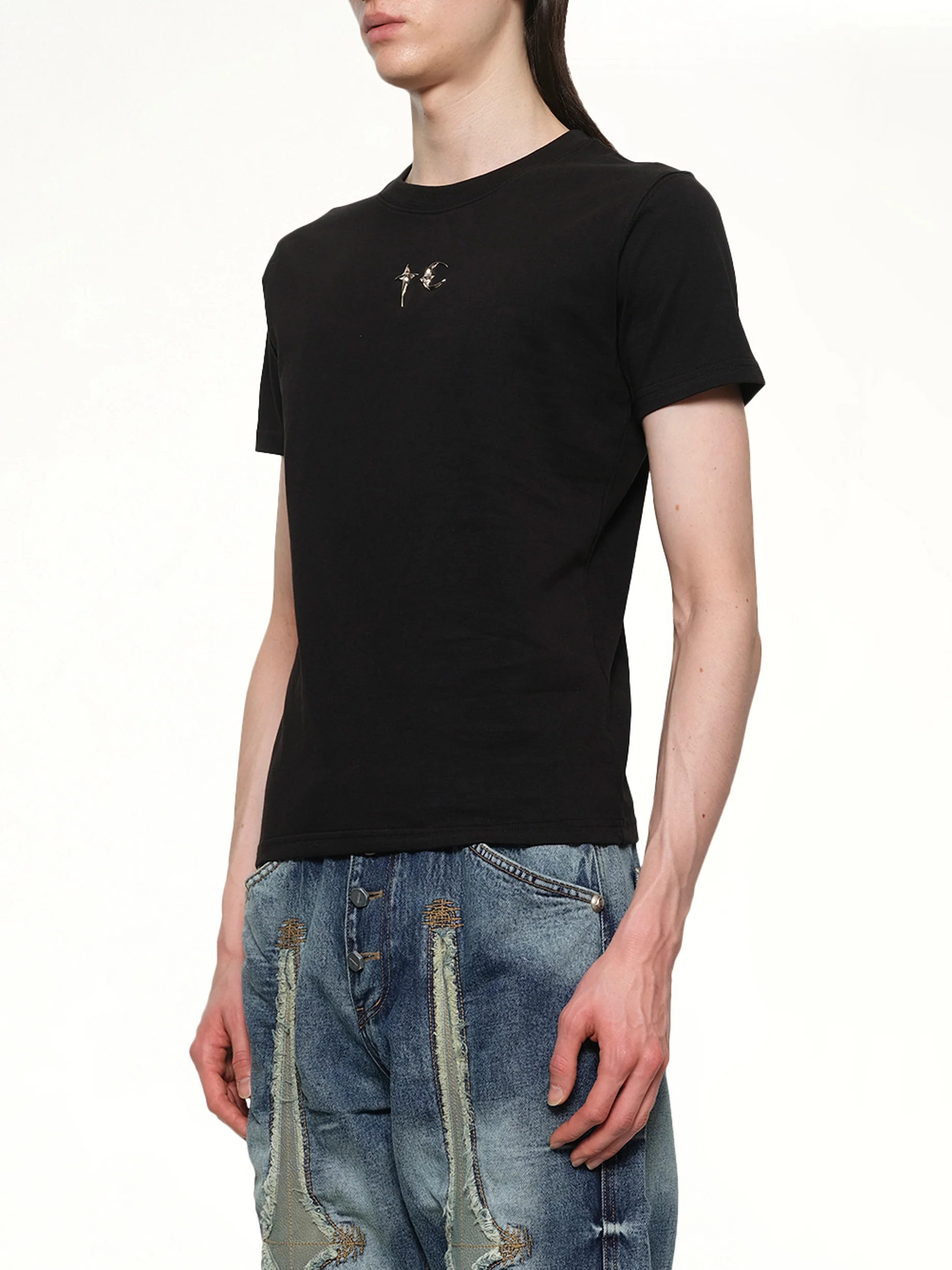 TC Slim T-Shirt in Black - Image 3