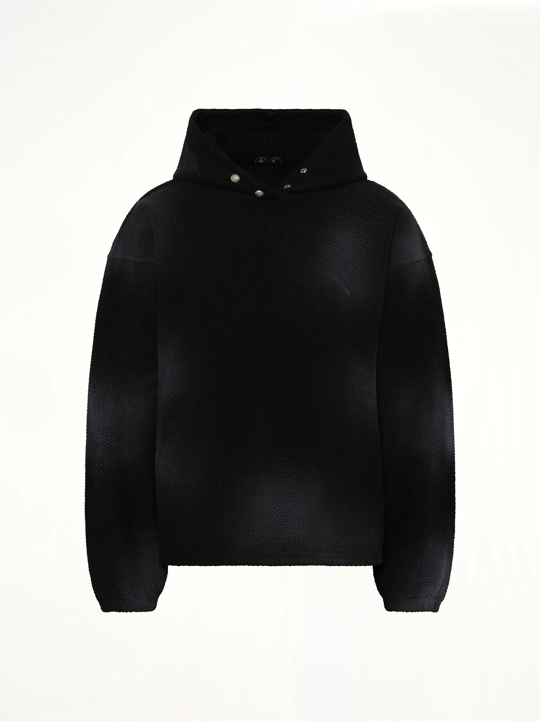 TC Sprayed Terry Hoodie in Black - Image 2