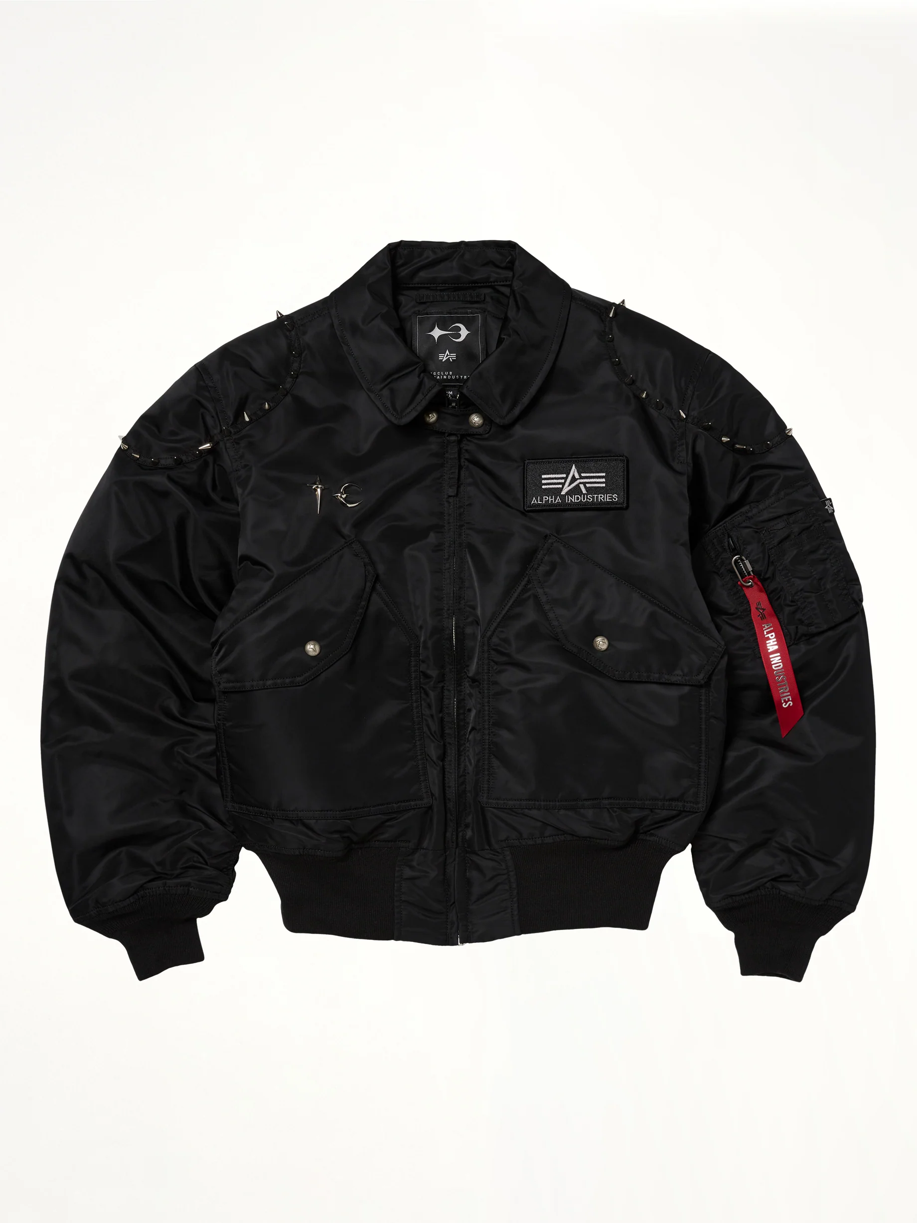 TC x Alpha Industries Bomber Jacket (Spike Ver) in Black - Image 2