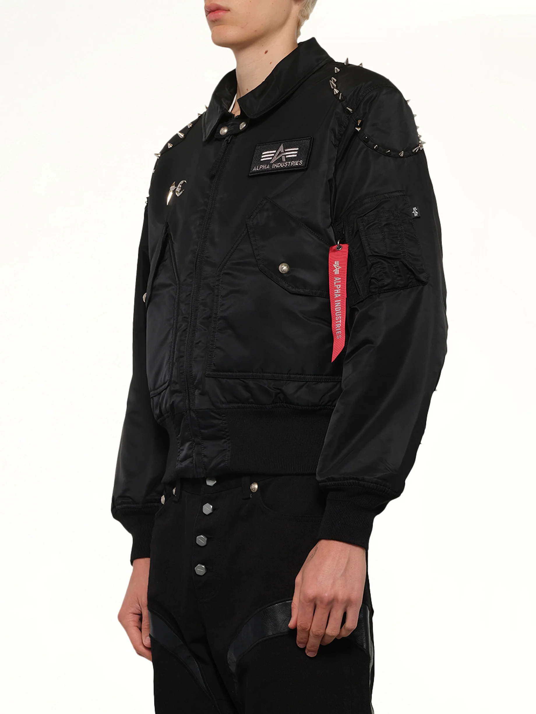 TC x Alpha Industries Bomber Jacket (Spike Ver) in Black - Image 3