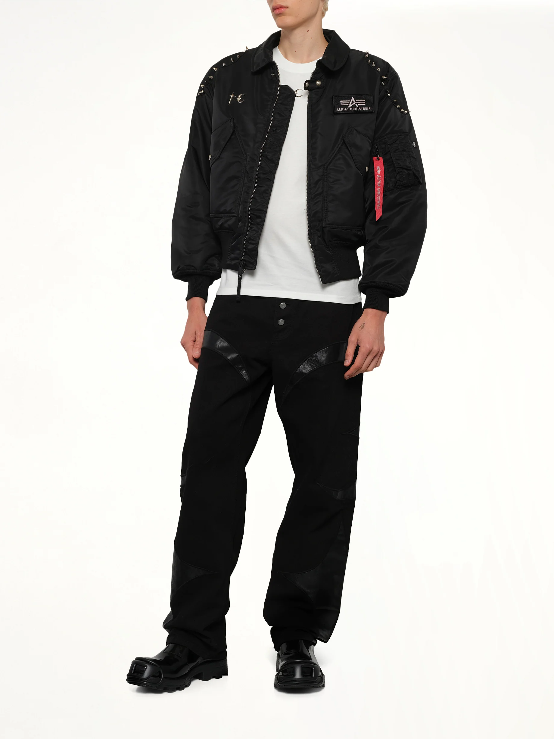 TC x Alpha Industries Bomber Jacket (Spike Ver) in Black - Image 4