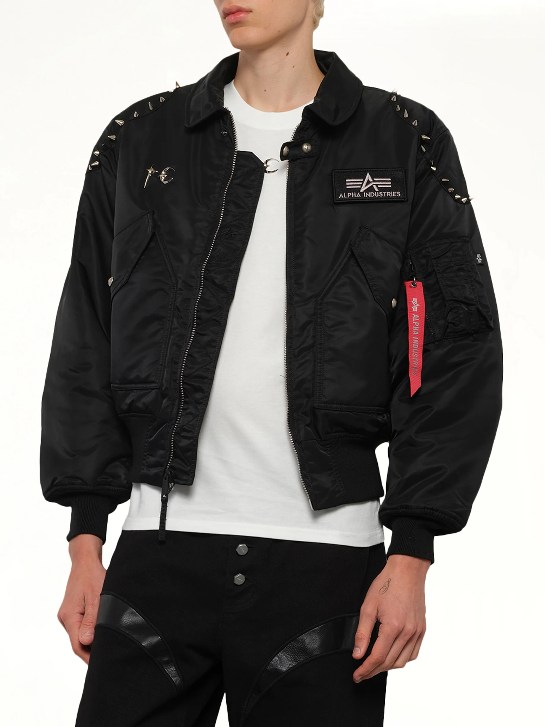 TC x Alpha Industries Bomber Jacket (Spike Ver) in Black - Image 6