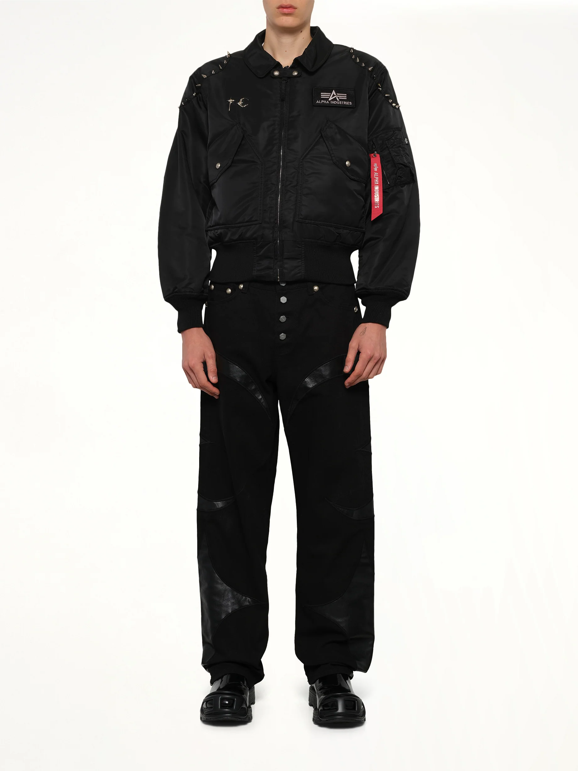TC x Alpha Industries Bomber Jacket (Spike Ver) in Black - Image 7