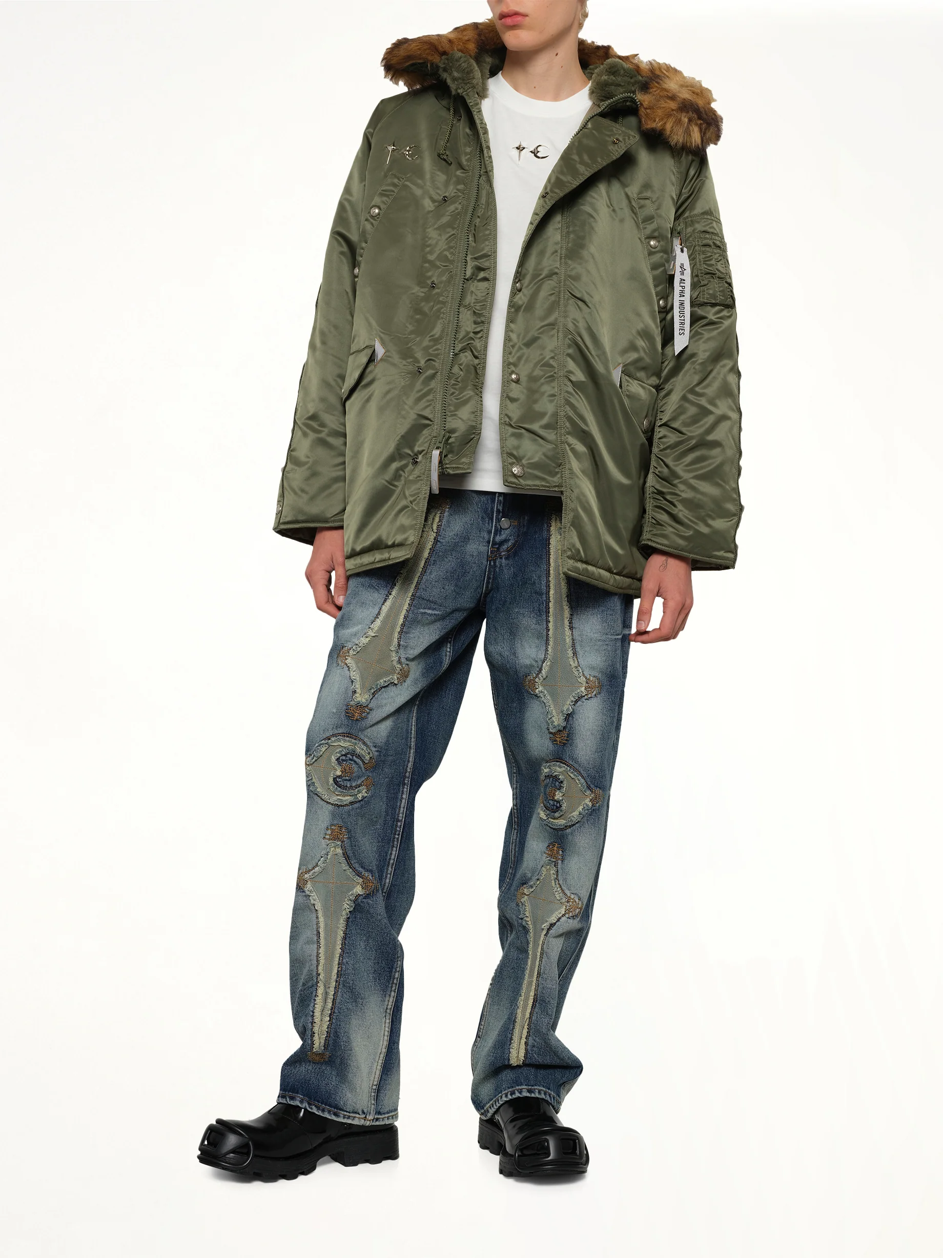 TC x Alpha Industries N-3B Parka in Sage - Image 4