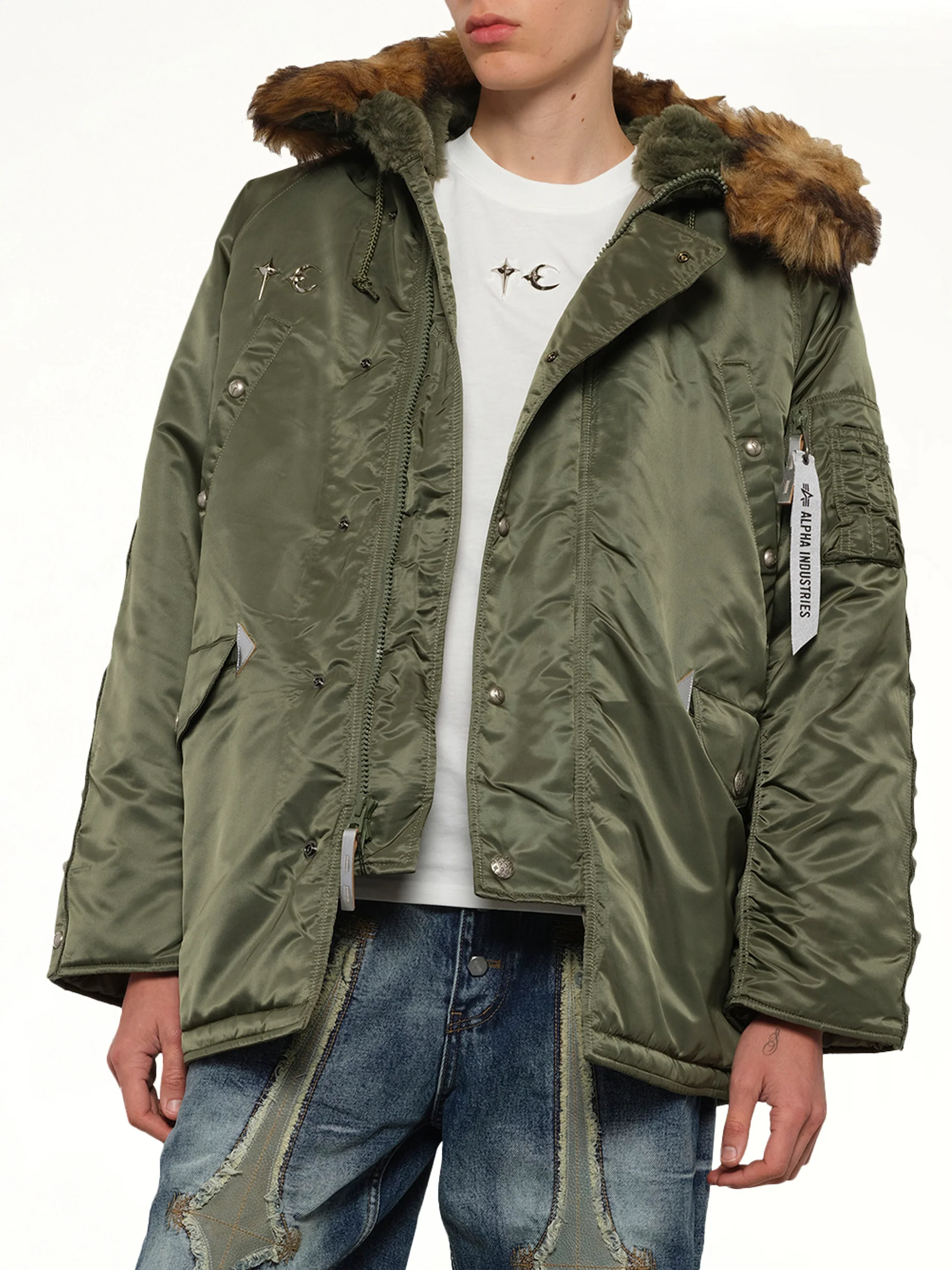 TC x Alpha Industries N-3B Parka in Sage - Image 6